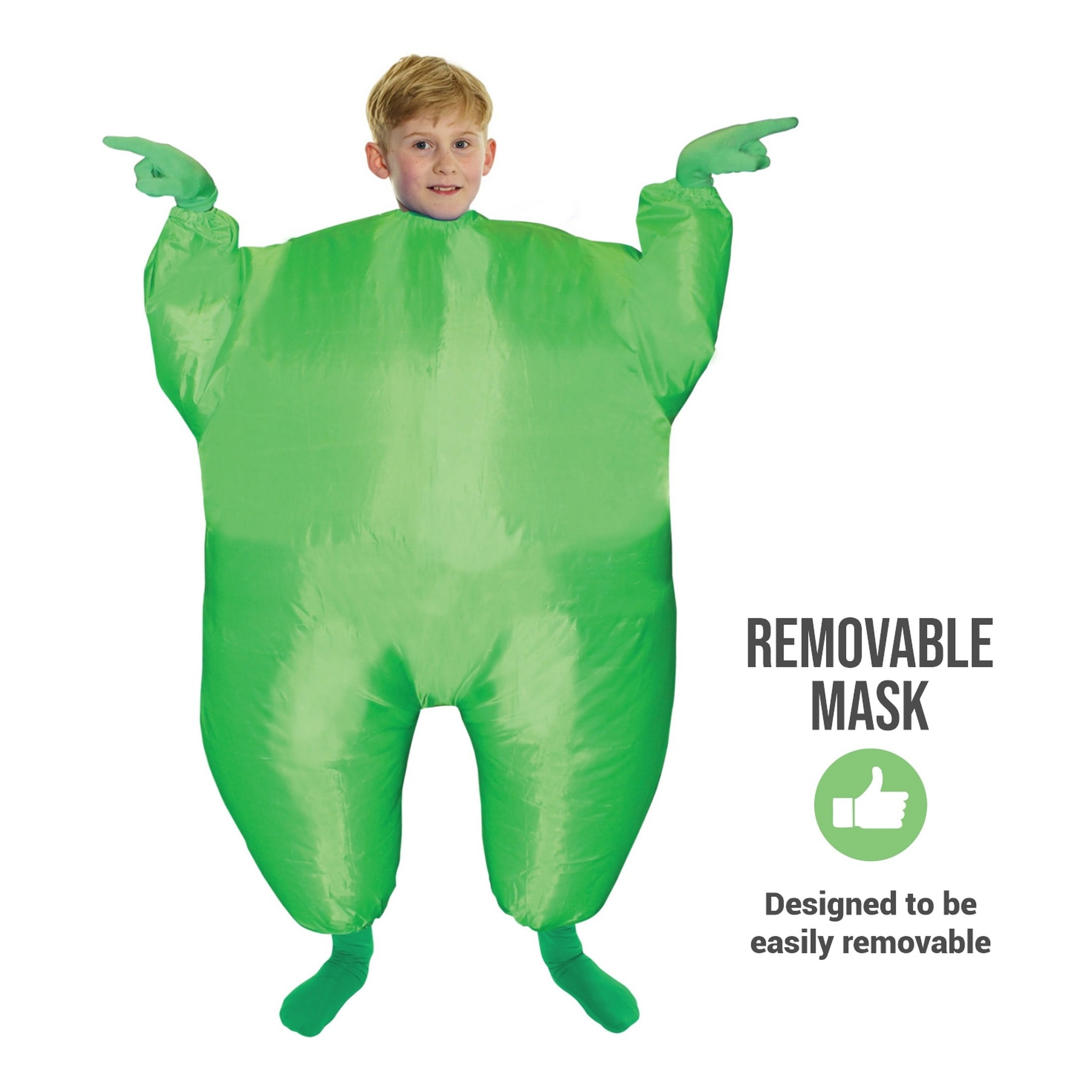  Kids Inflatable Green Mega Boys Girls Funny Halloween Green One Size