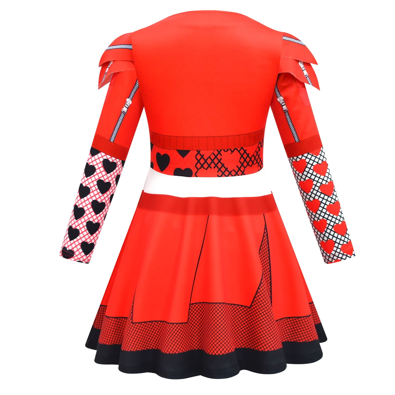  Rise of Red Costume for Girls Zipper Jacket and Pants Red Halloween Dress Up 4-12 Years