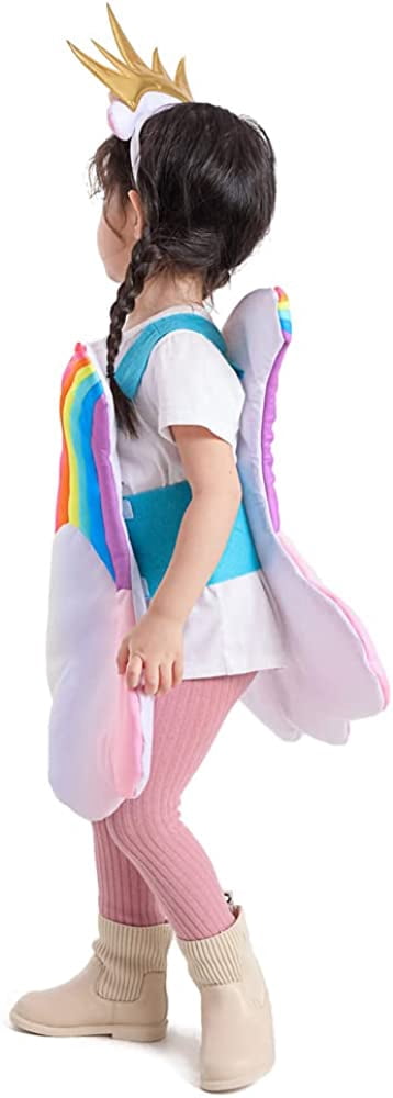 Seasons Child Light Up Rainbow Costume, Size 3-4T, Cloud 7 Colors Rainbow Outfits with Sun Headpiece