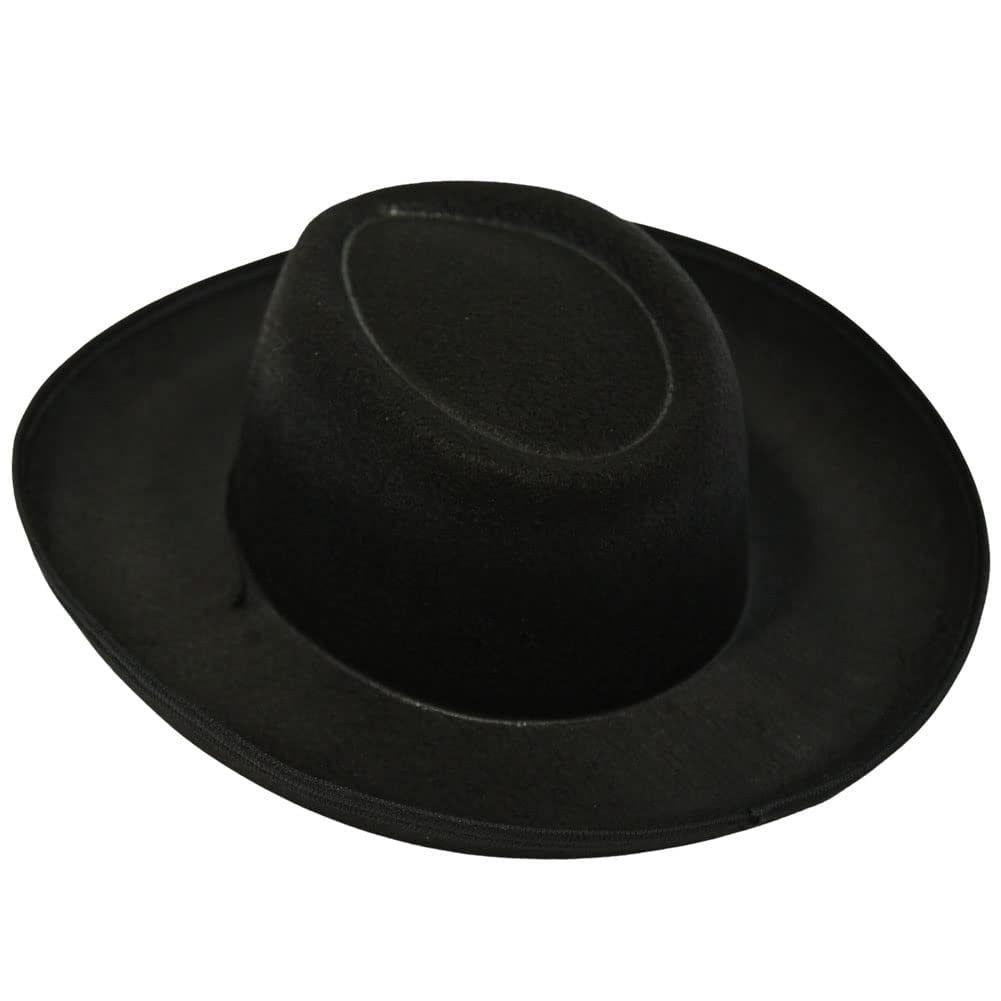 Making Believe Kids Western Rodeo Cowboy or Cowgirl Classic Costume Set - Vest, Black Hat, Bandanna - Size 6-8