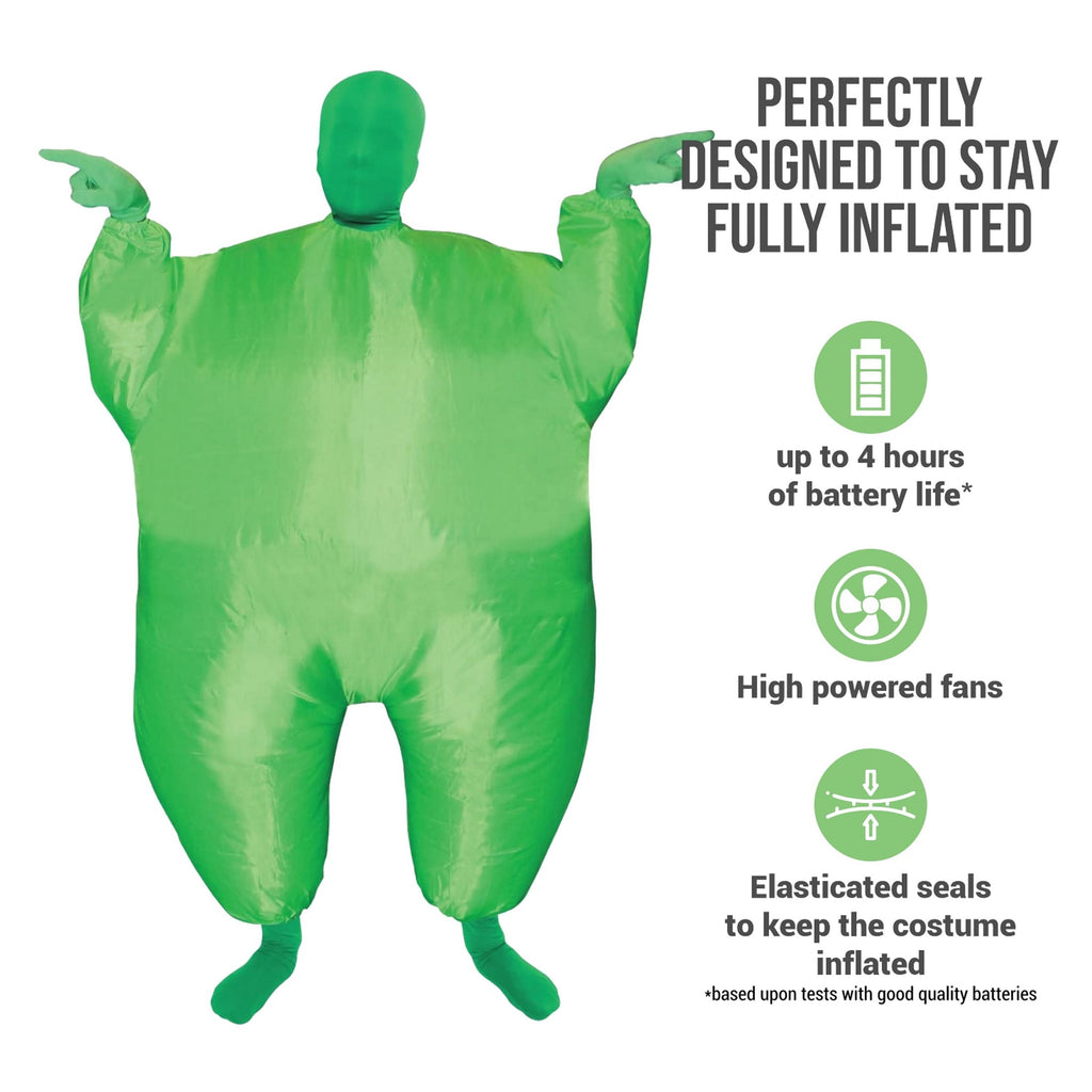  Kids Inflatable Green Mega Boys Girls Funny Halloween Green One Size