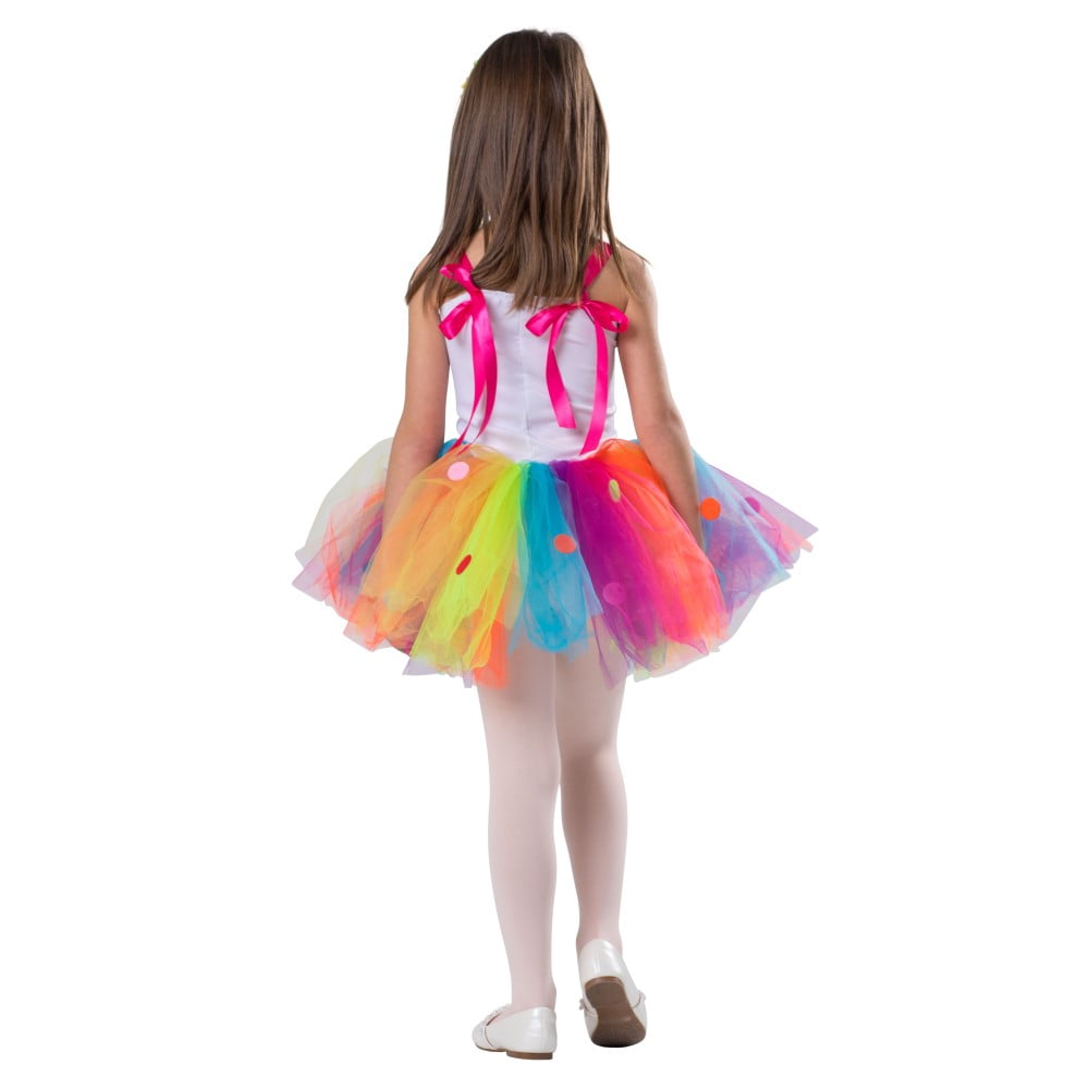 Dress Up America Candy Dress Costume For Kids- Candyland Tutu Dress Up for Girls - Halloween Candy Costume for Kids