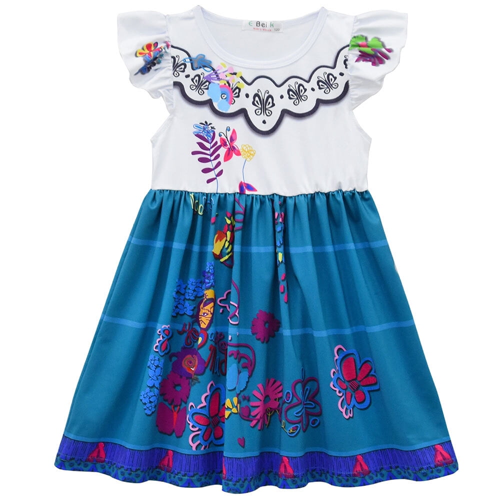 Little Girls Kids Mirabel Dress Halloween Costume Birthday Princess Skirts Outfits
