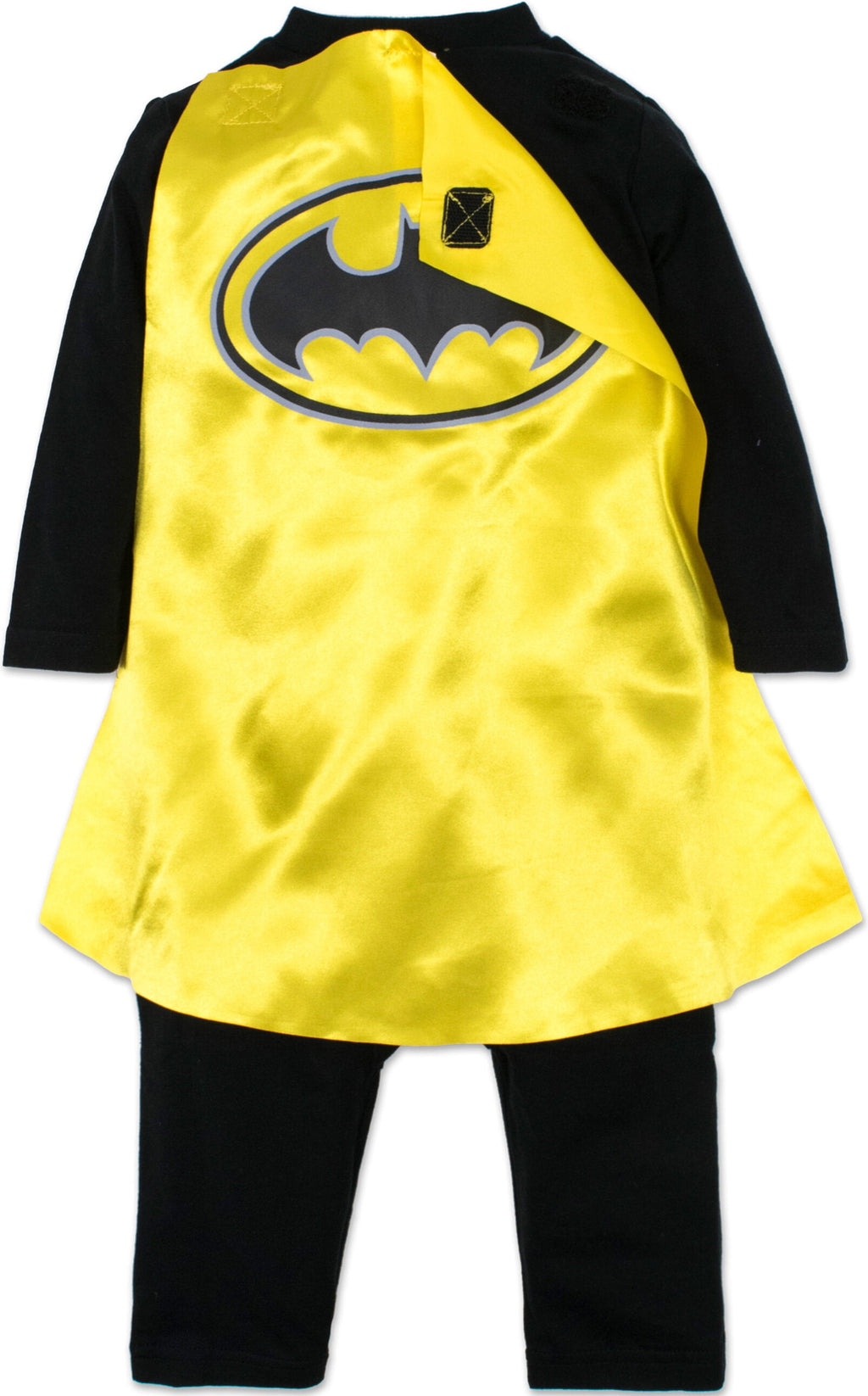 DC Comics Justice League Little Kids' Boy or Girl Cosplay One Piece Coverall with Cape Batman Black