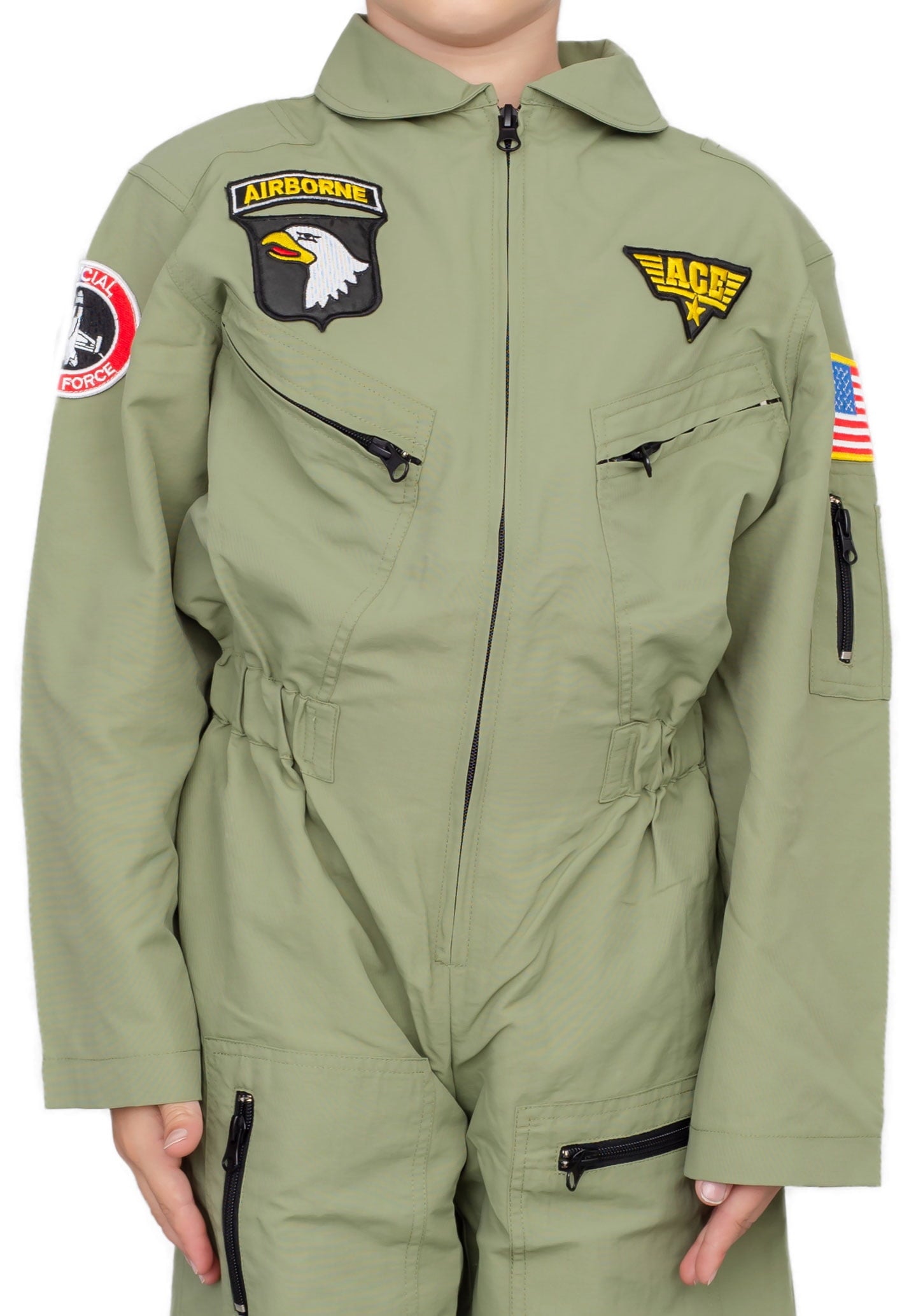 Air Force Pilot Child Halloween Costume Jumpsuit Set