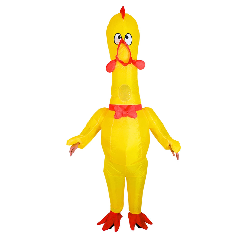 Small Size Costume for Kid Yellow Screaming Chicken Inflatable Costume