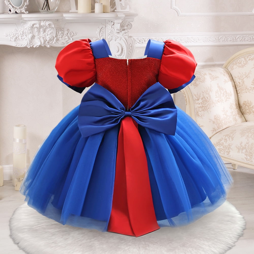 Baby Girls Cartoon Costume Dress Christmas Halloween Birthday Cosplay Outfit, SIZE 6M to 3Y