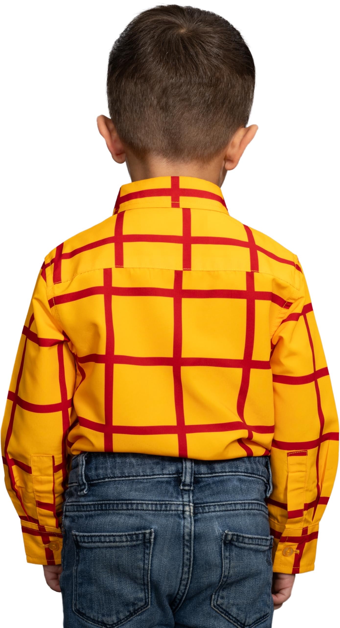 Sheriff Woody Cowboy Shirt Kids Children Halloween Costume Cosplay Yellow