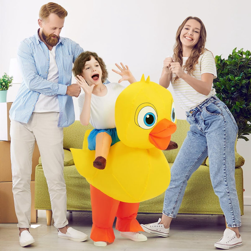 COMIN Kids Duck Inflatable Costume Cute Inflatable Duck Costume Funny Party Cosplay Halloween Costume for Unisex Boys Girls