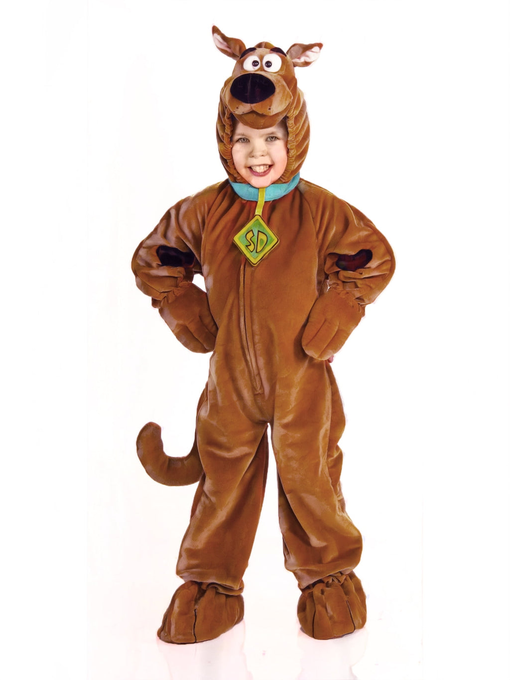 Halloween Express Kids' Deluxe Scooby Doo Jumpsuit Costume - Size 6-8