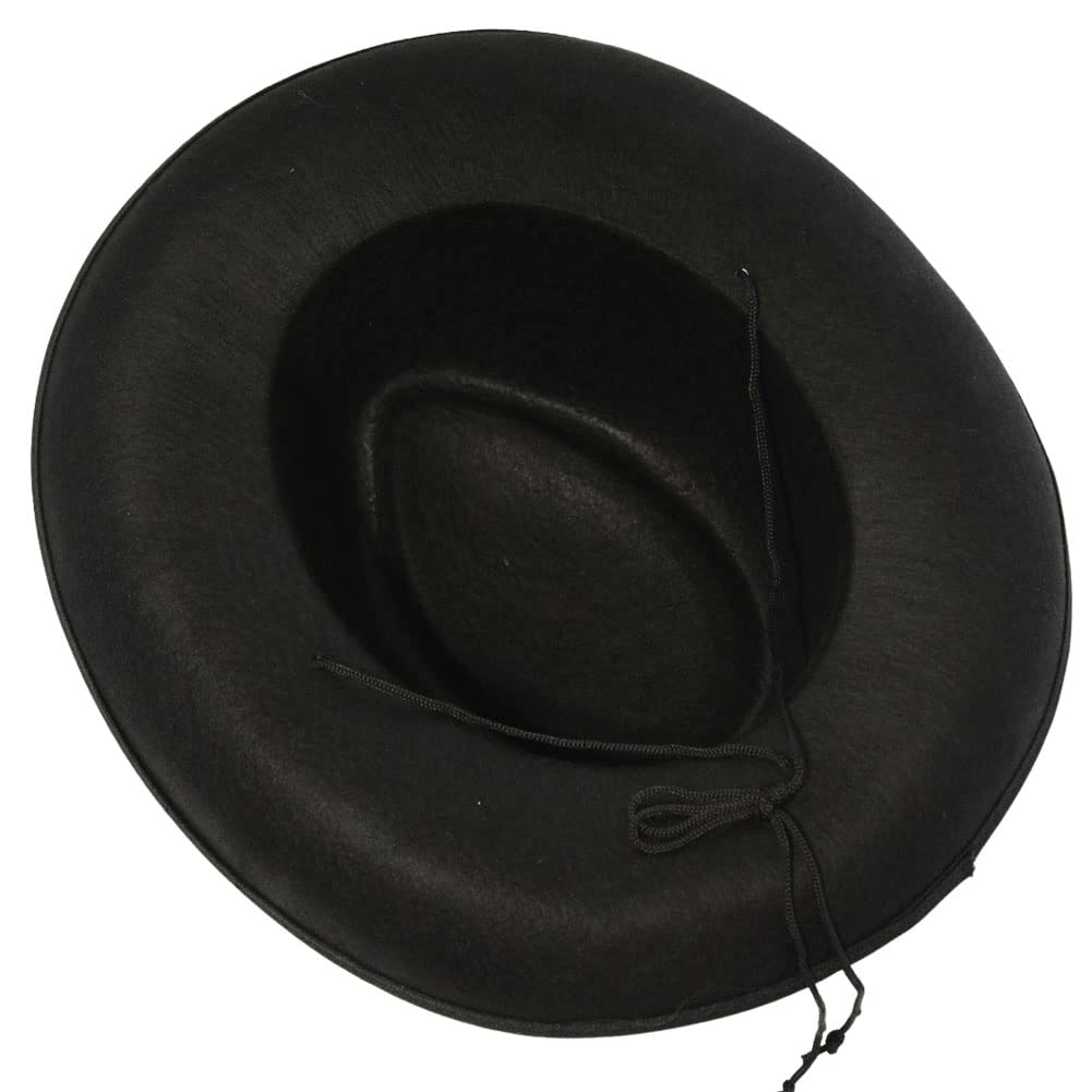 Making Believe Kids Western Rodeo Cowboy or Cowgirl Classic Costume Set - Vest, Black Hat, Bandanna - Size 6-8