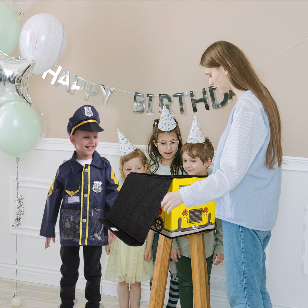 Toptie 5 Sets Kids Dress Up Costumes for Preschool, Doctor Firefighter Police Surgeon Construction Worker for Boys Girls