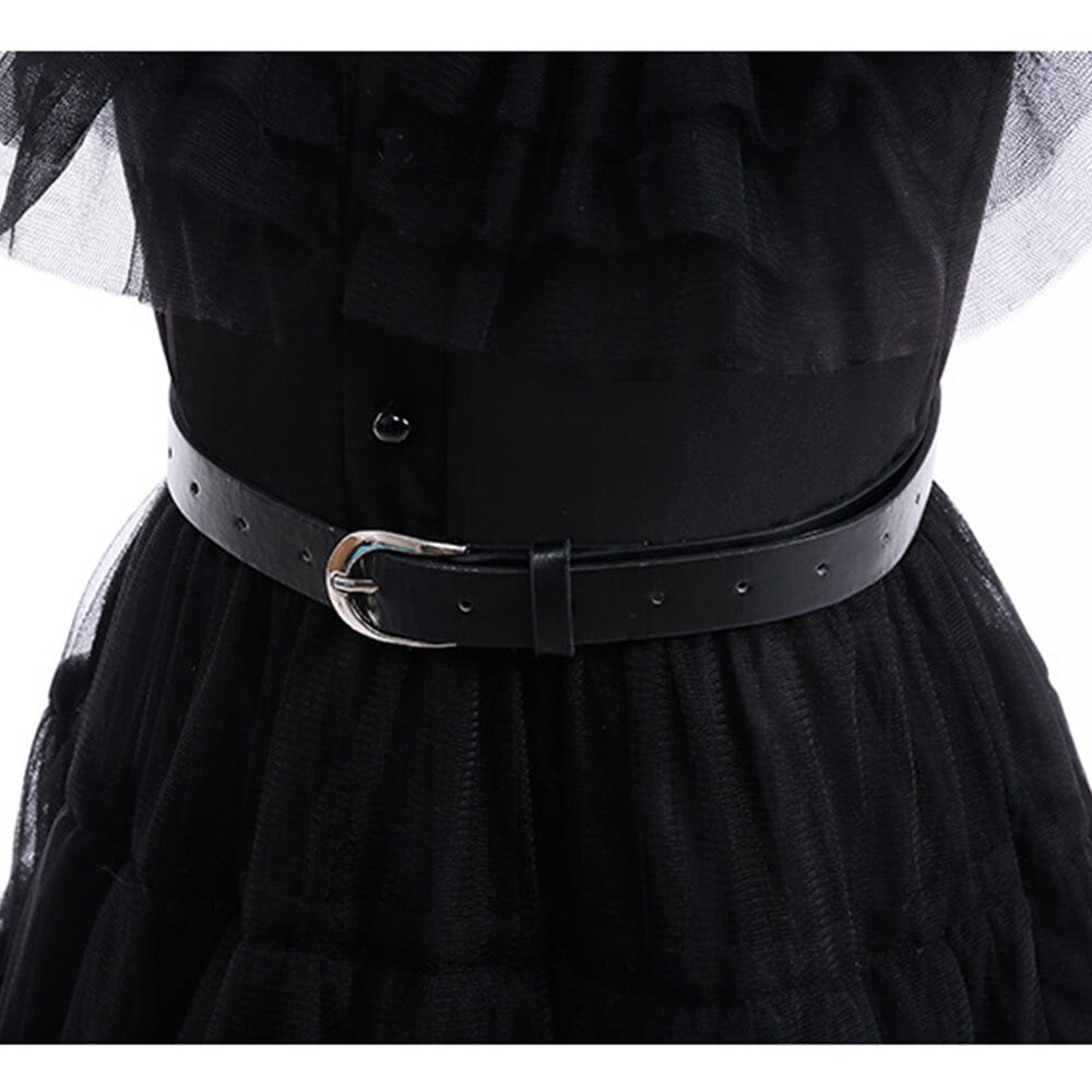  Black Mesh Cosplay Fancy-Dress Costume with Adjustable for Child, Little Girls 120 for 5-6Y