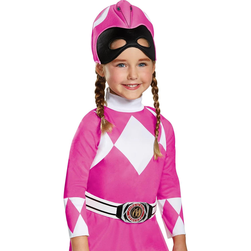  Toddler Girls' Classic Mighty in Pink Ranger Jumpsuit Costume - 2T