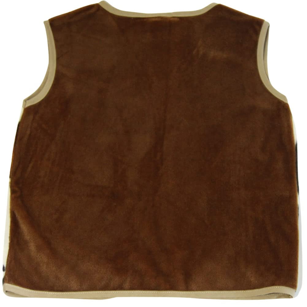 Making Believe Kids Western Rodeo Cowboy or Cowgirl Classic Costume Set - Vest, Black Hat, Bandanna - Size 6-8