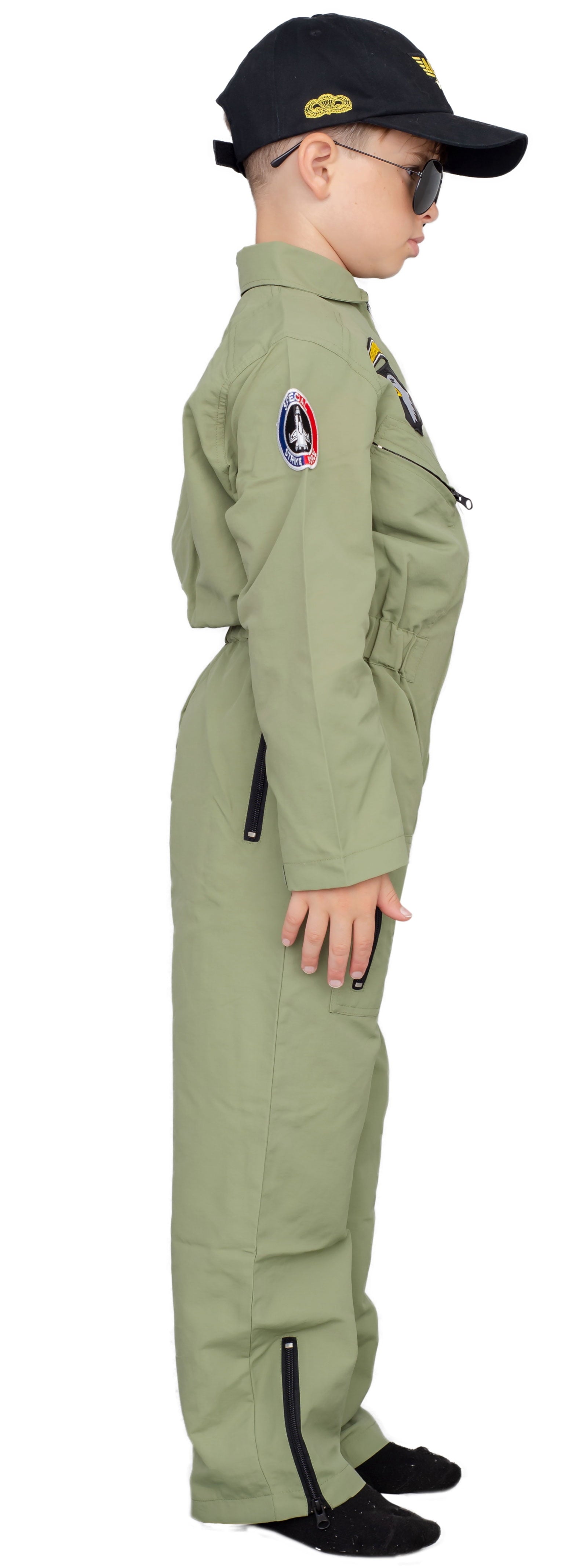 Air Force Pilot Child Halloween Costume Jumpsuit Set