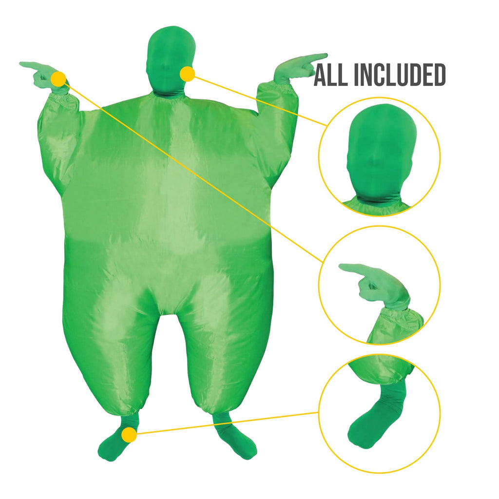  Kids Inflatable Green Mega Boys Girls Funny Halloween Green One Size