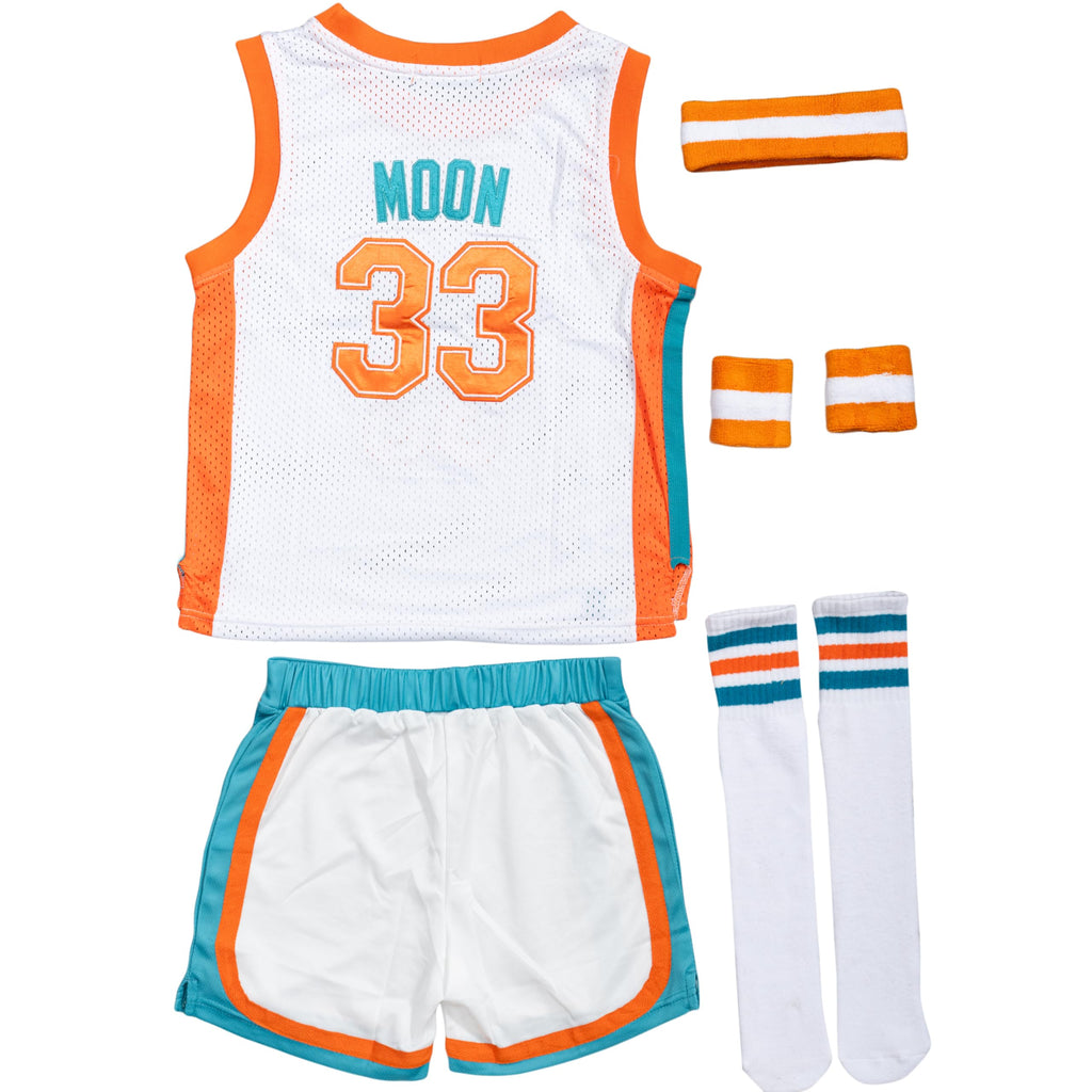 Jackie Moon 33 Basketball Jersey Flint Tropics Kids Complete Set Halloween Costume Cosplay (2)