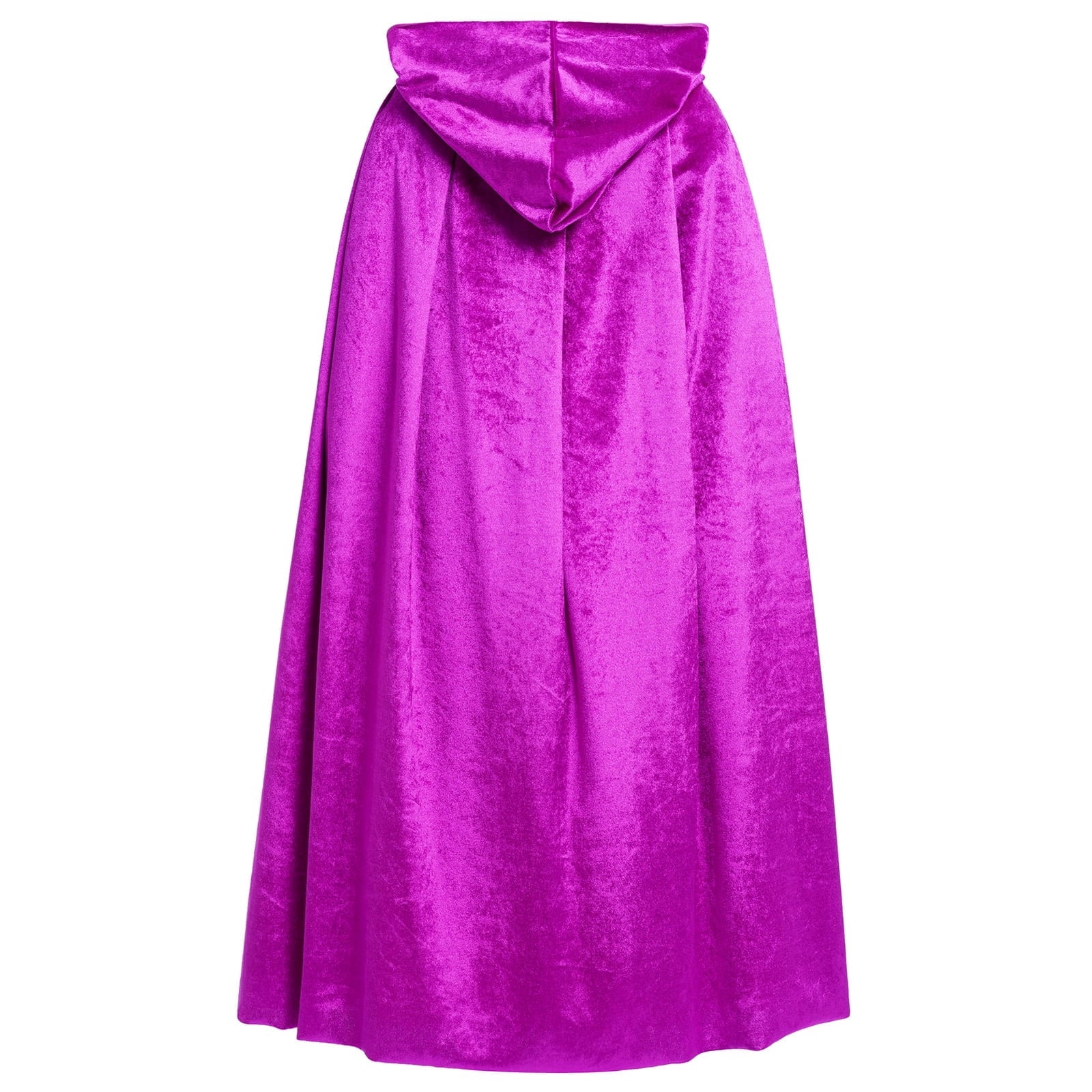 IBTOM CASTLE Kids Girls Witch Costume Tulle Dress Velvet Hooded Cloak Wigs Set Halloween Cosplay Birthday Party Carnival Dress up Outfit 4-5 Years Purple 2pcs