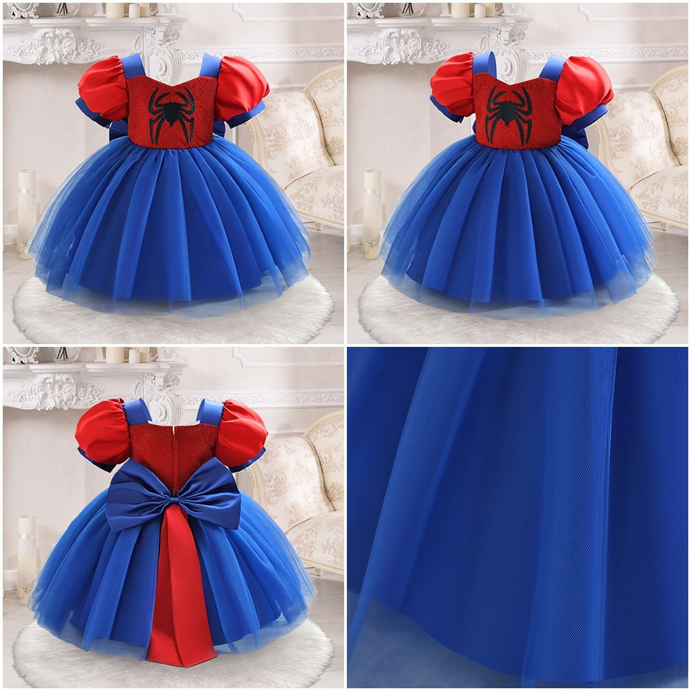 Baby Girls Cartoon Costume Dress Christmas Halloween Birthday Cosplay Outfit, SIZE 6M to 3Y