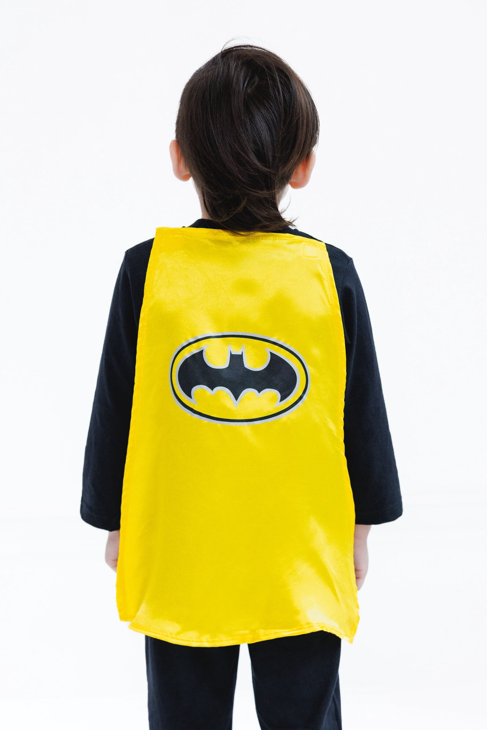 DC Comics Justice League Little Kids' Boy or Girl Cosplay One Piece Coverall with Cape Batman Black