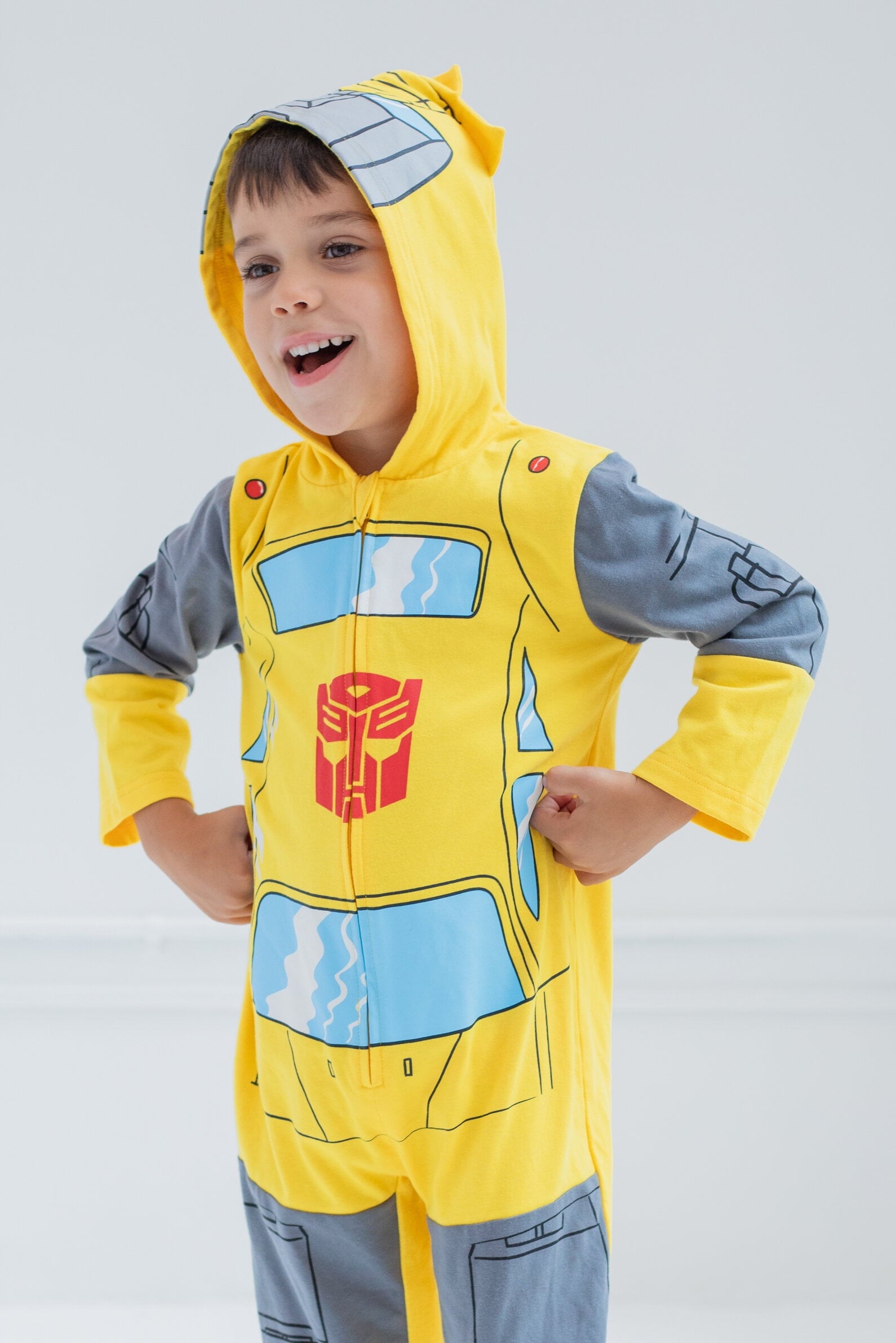 Transformers Bumblebee Zip Up Costume Coverall Toddler to Big Kid