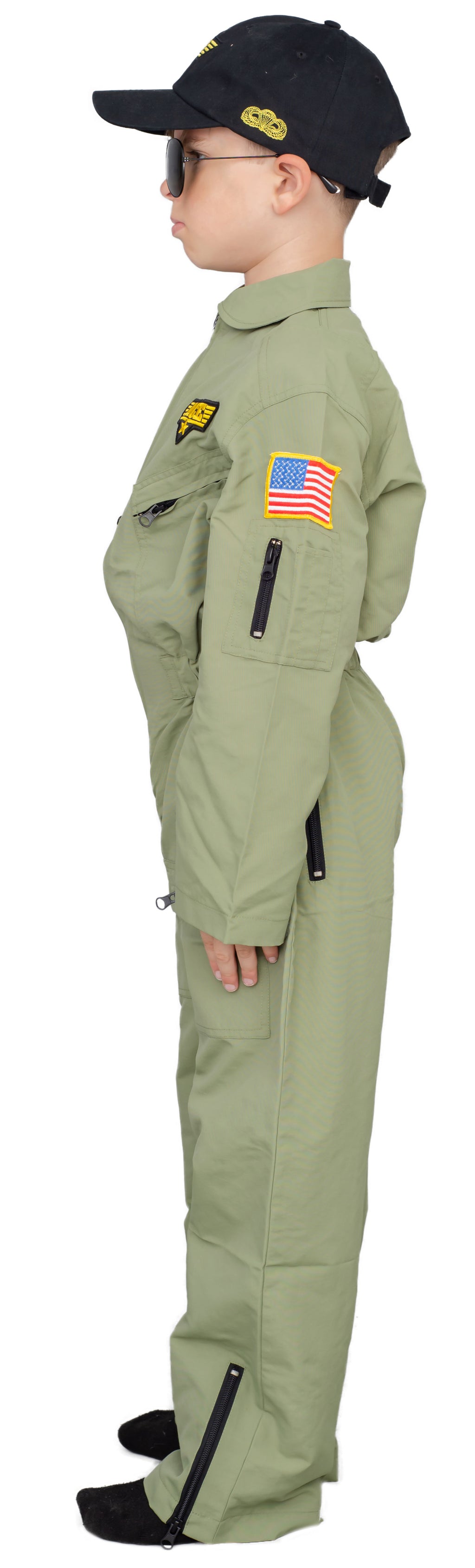 Air Force Pilot Child Halloween Costume Jumpsuit Set