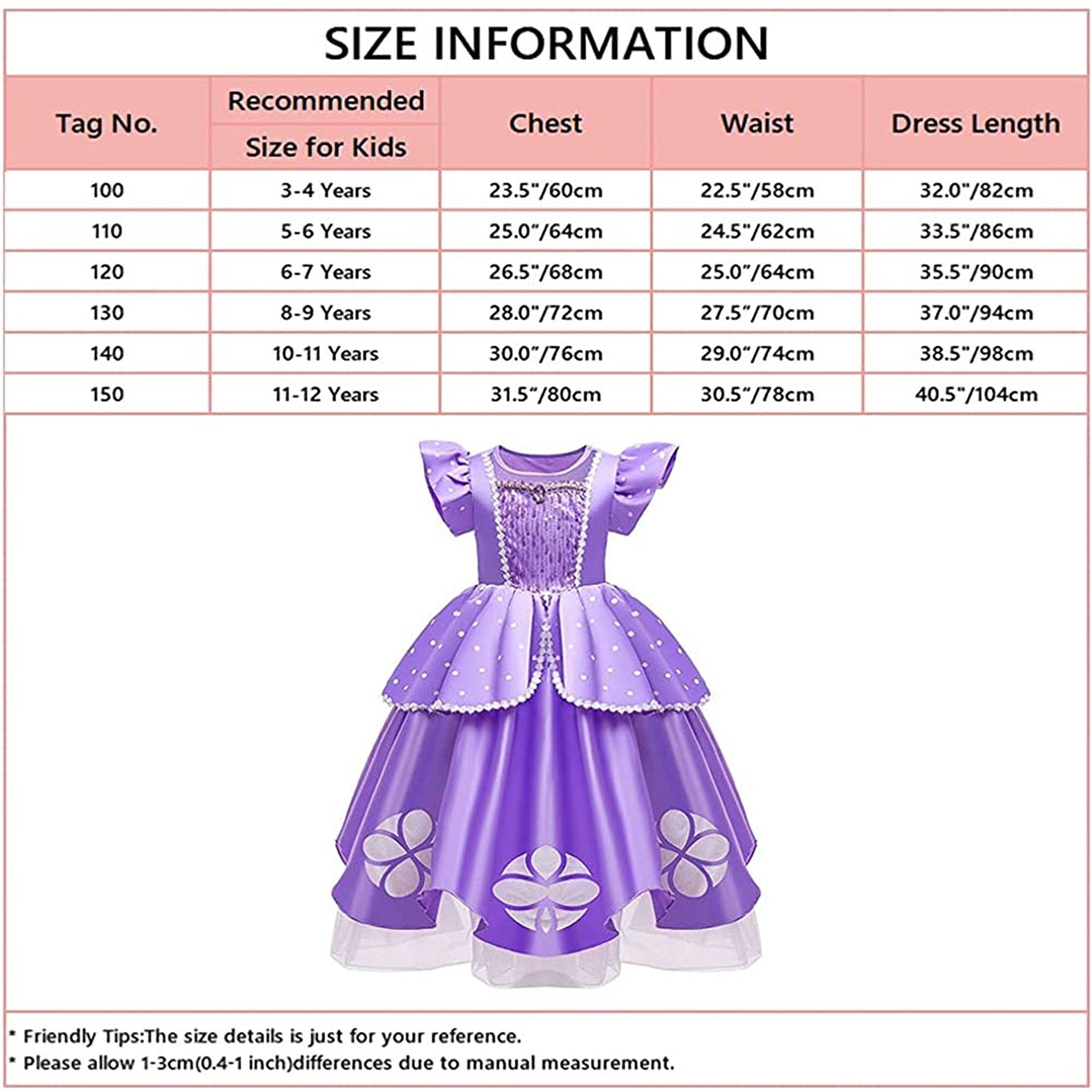Girls Princess Costume Flutter Dress Female Halloween Cosplay Party Dress