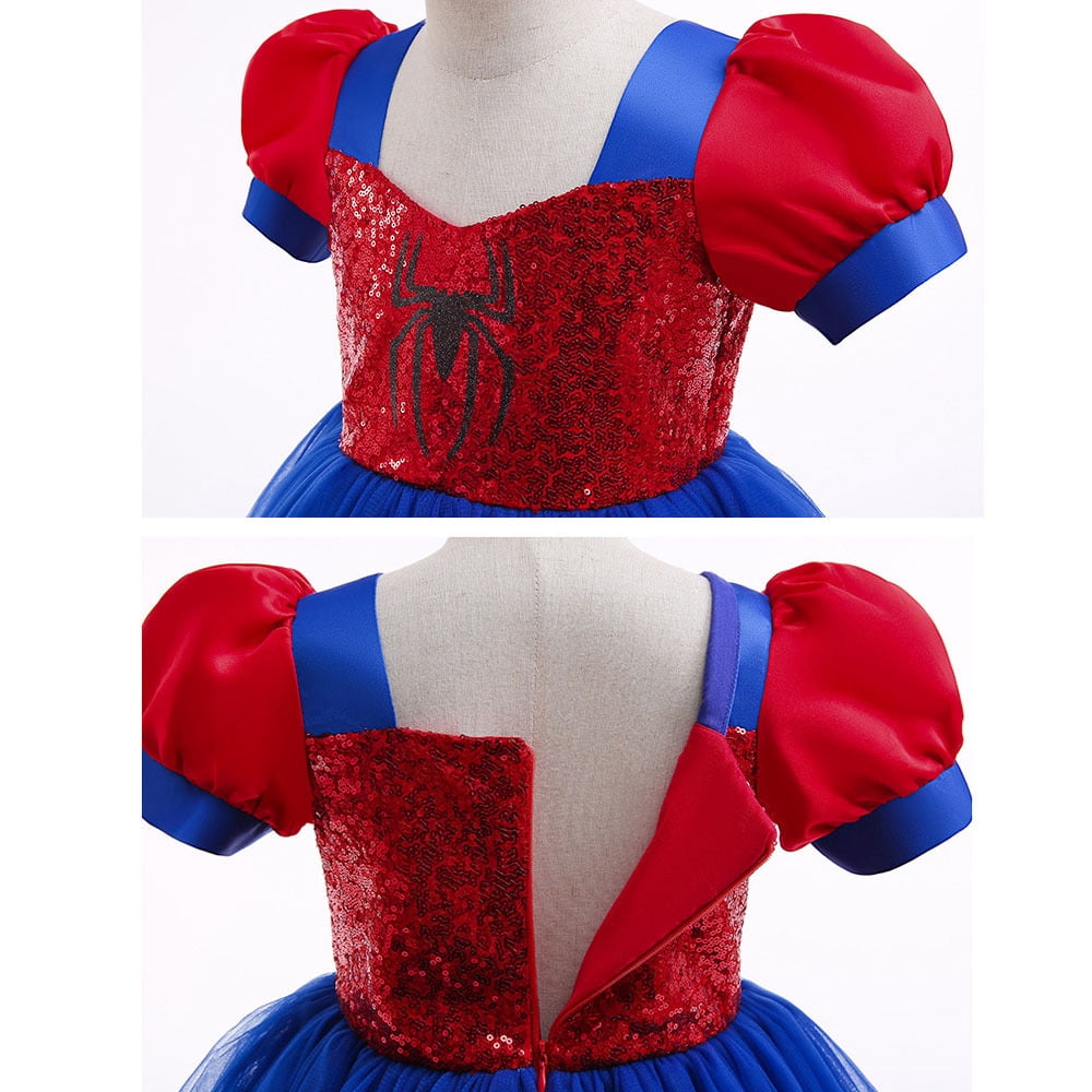  Girls Sequins Tulle Dress Kids Birthday Halloween Party cosplay Costume