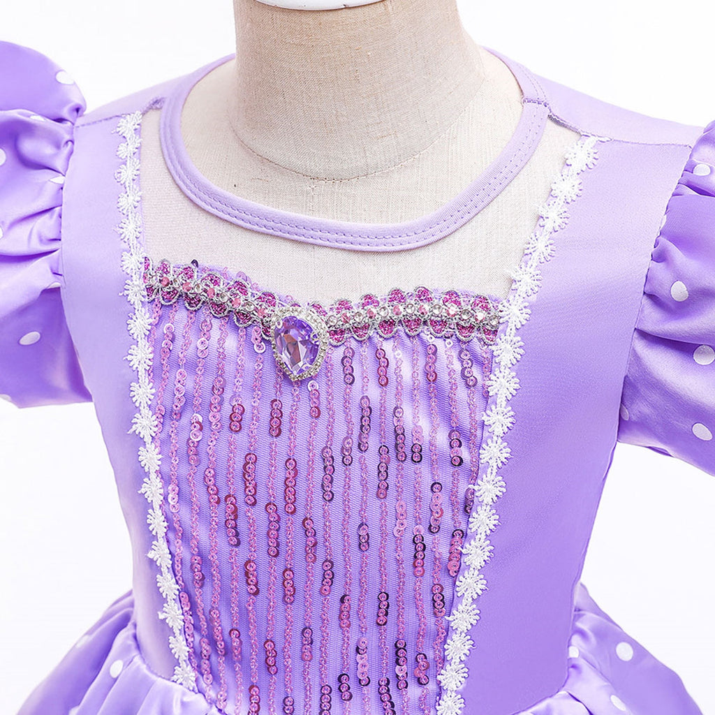 Girls Princess Costume Flutter Dress Female Halloween Cosplay Party Dress