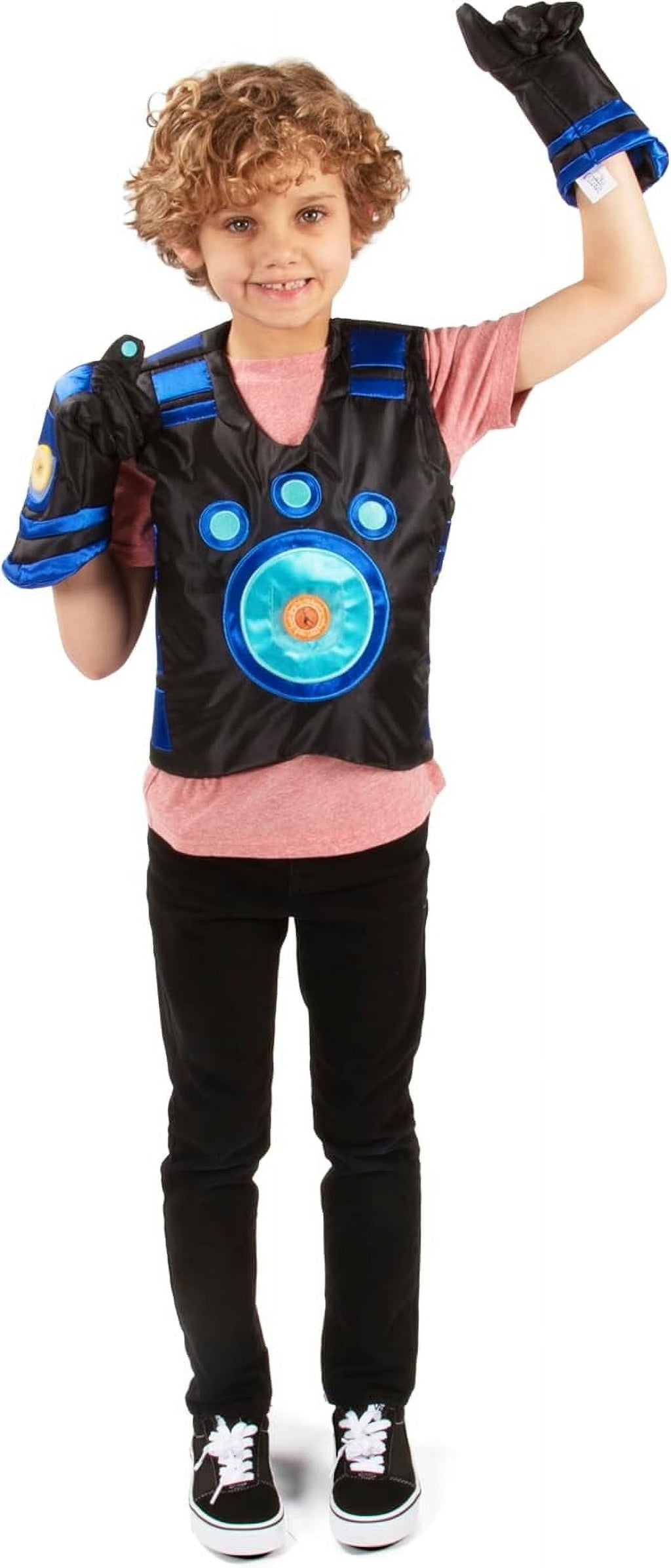 Wild Kratts Creature Power Suit Martin (Large 6-8X) Includes Vest, Gloves & 2 Power Discs for Halloween Costume, Pretend Play & Dress Up