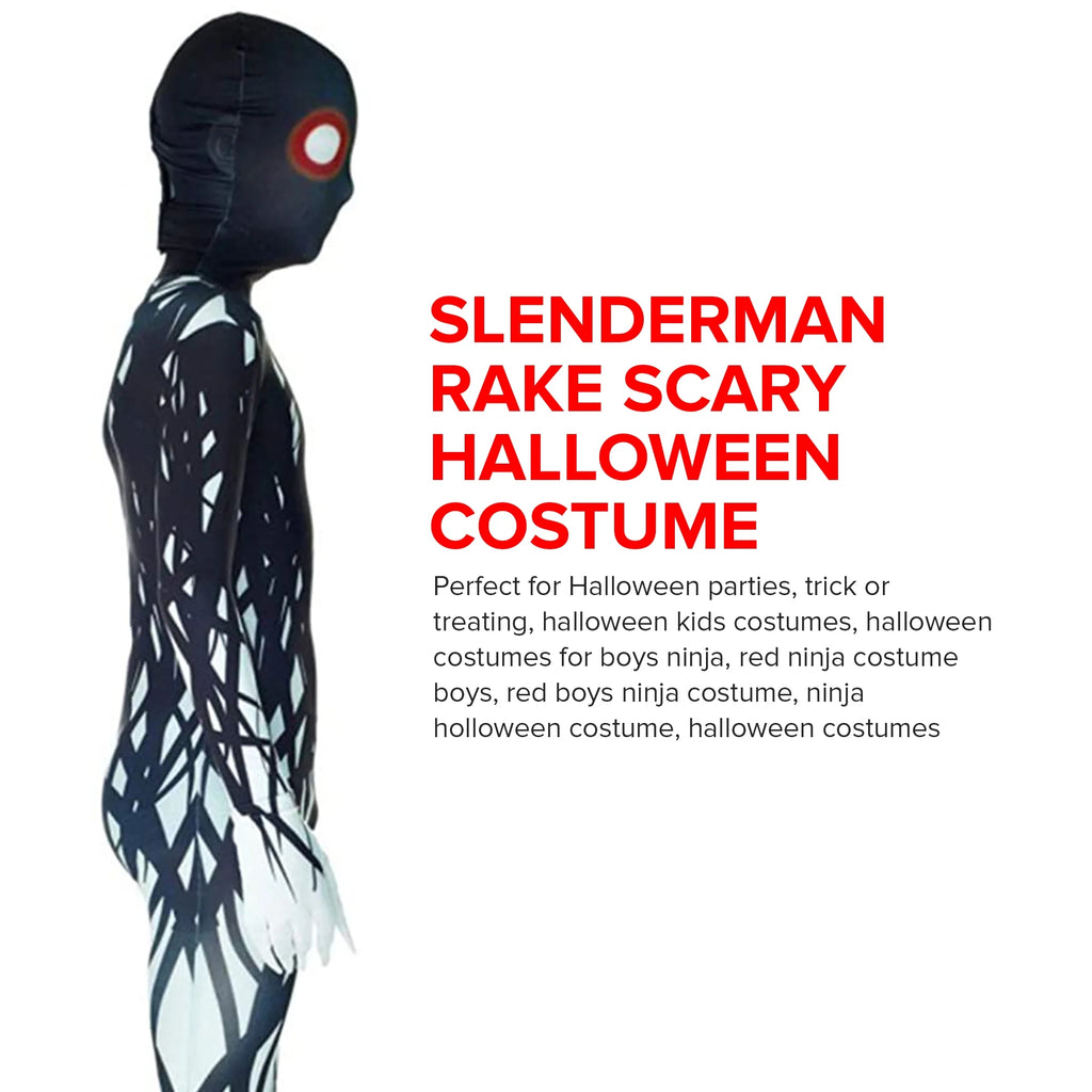 suits Kids Zalgo suit Boys Girls Creepepasta Scary Halloween Costume Halloween Black S