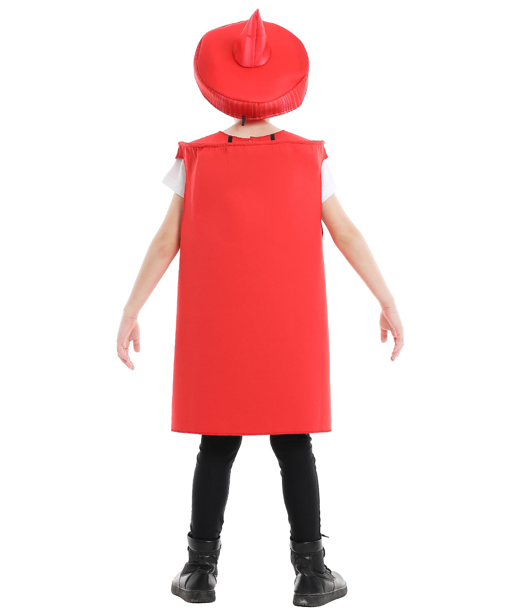 Seasons Mustard Costume Ketchup Cosplay Halloween Costume for Child 4-9 Years