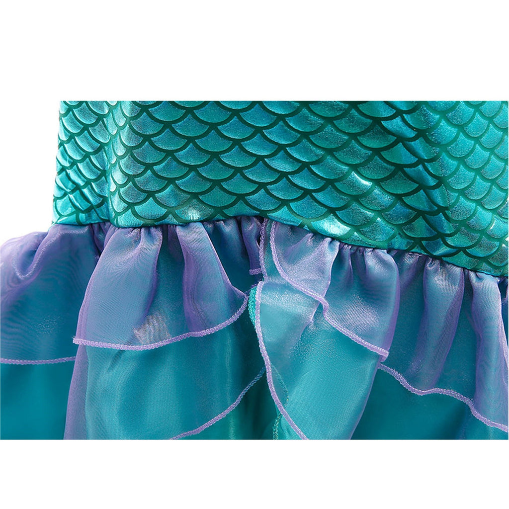 Mermaid Costume for Girls Halloween Birthday Princess Toddler Kids Costumes Mermaid Dress