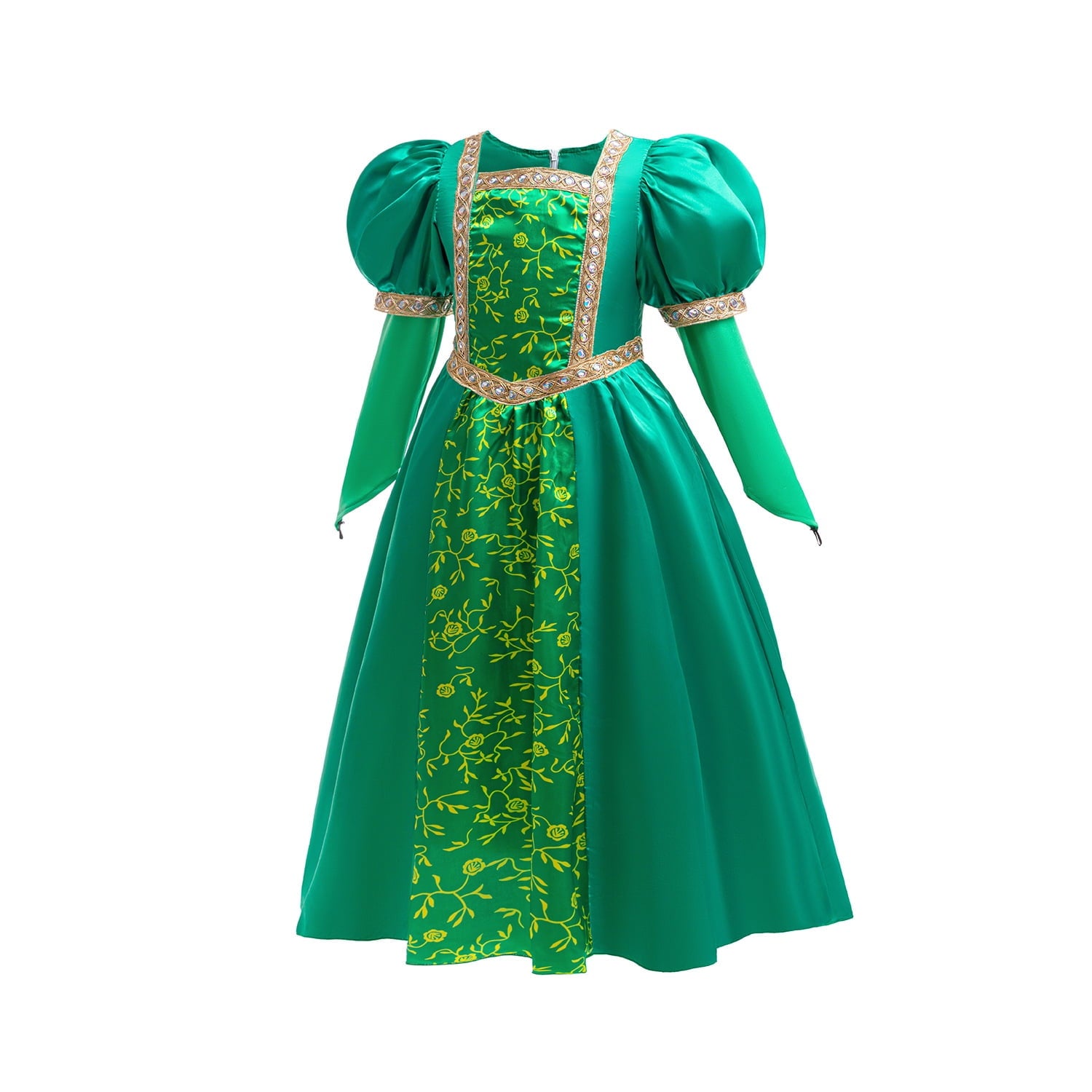 Princess Female Halloween Fancy-Dress Costumes with Accessories Medieval Outfits for Child, Child 120/5-6