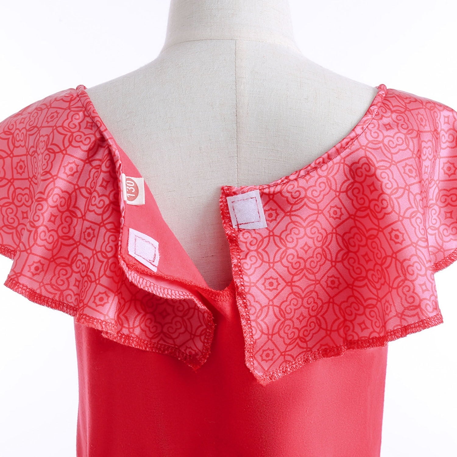  Girls Princess Red Dress Birthday Halloween Party Fancy-Dress Costume for Kids 2-12 Years