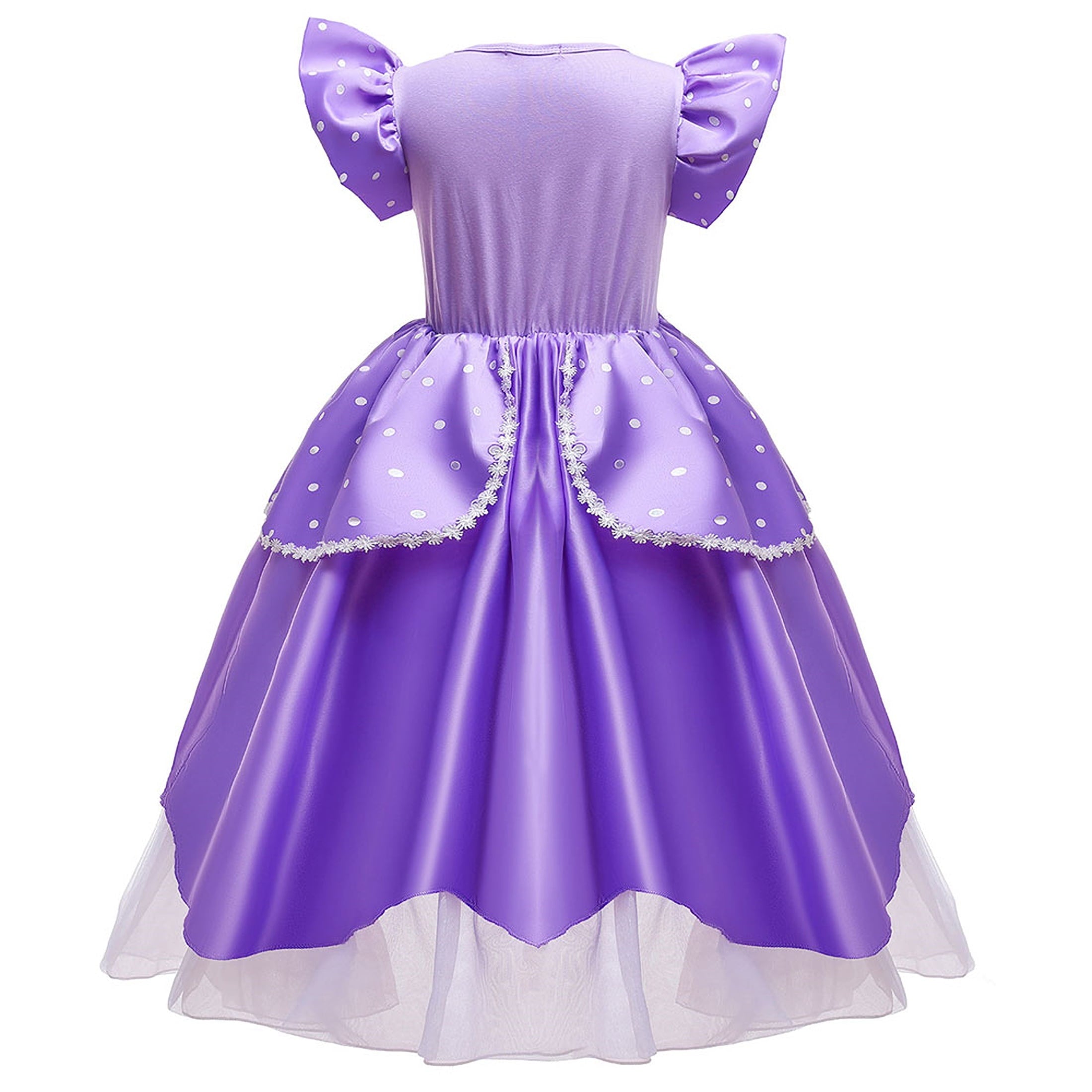 Girls Princess Costume Flutter Dress Female Halloween Cosplay Party Dress