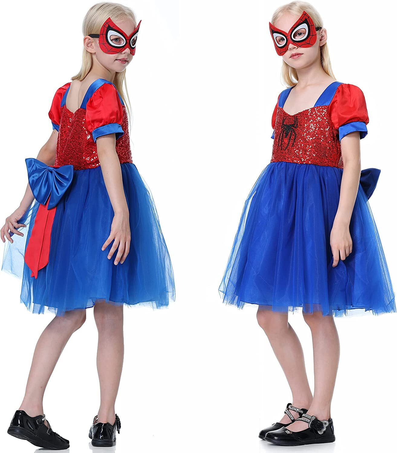 Girls Costume with Headwear Halloween Party Cosplay Dress up