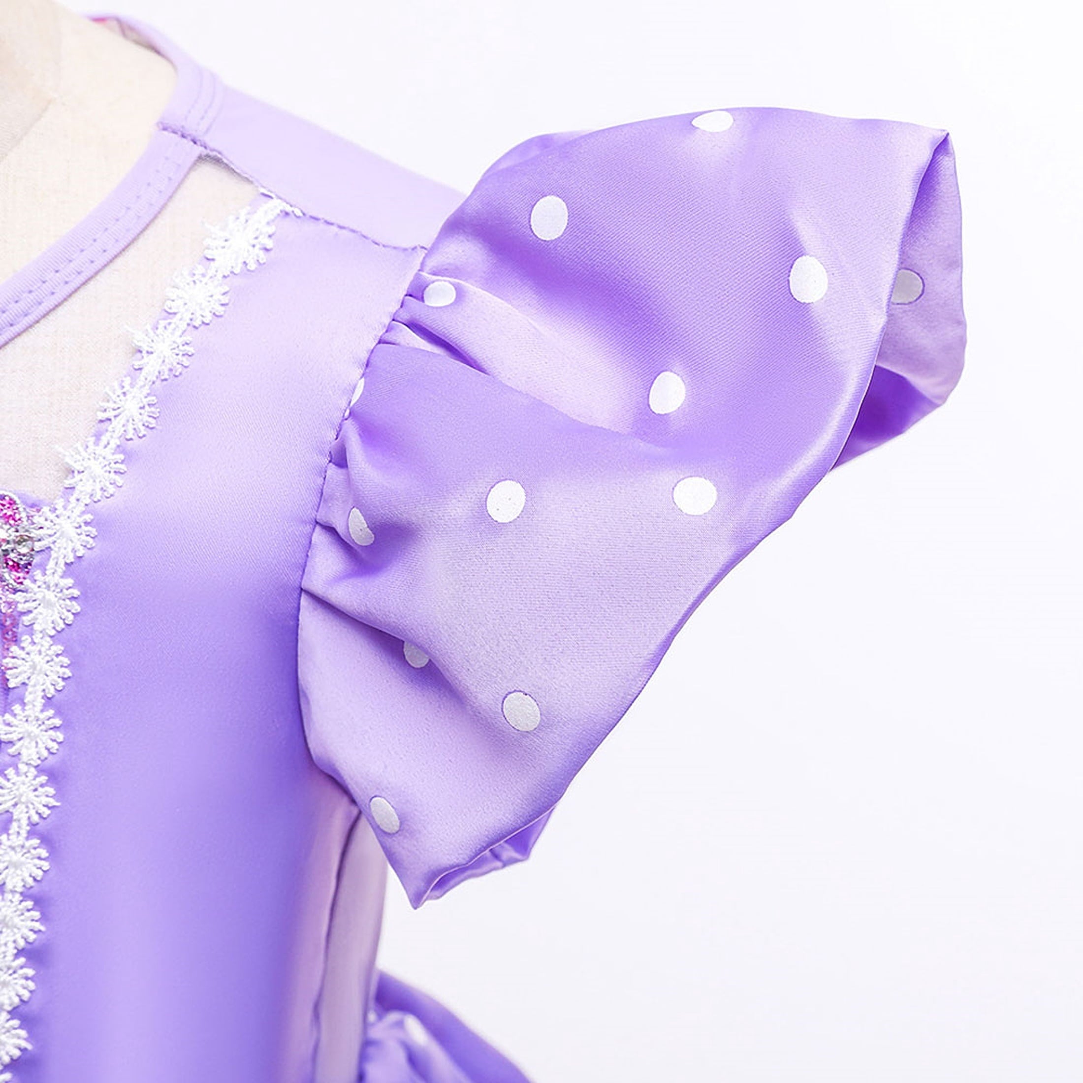 Girls Princess Costume Flutter Dress Female Halloween Cosplay Party Dress