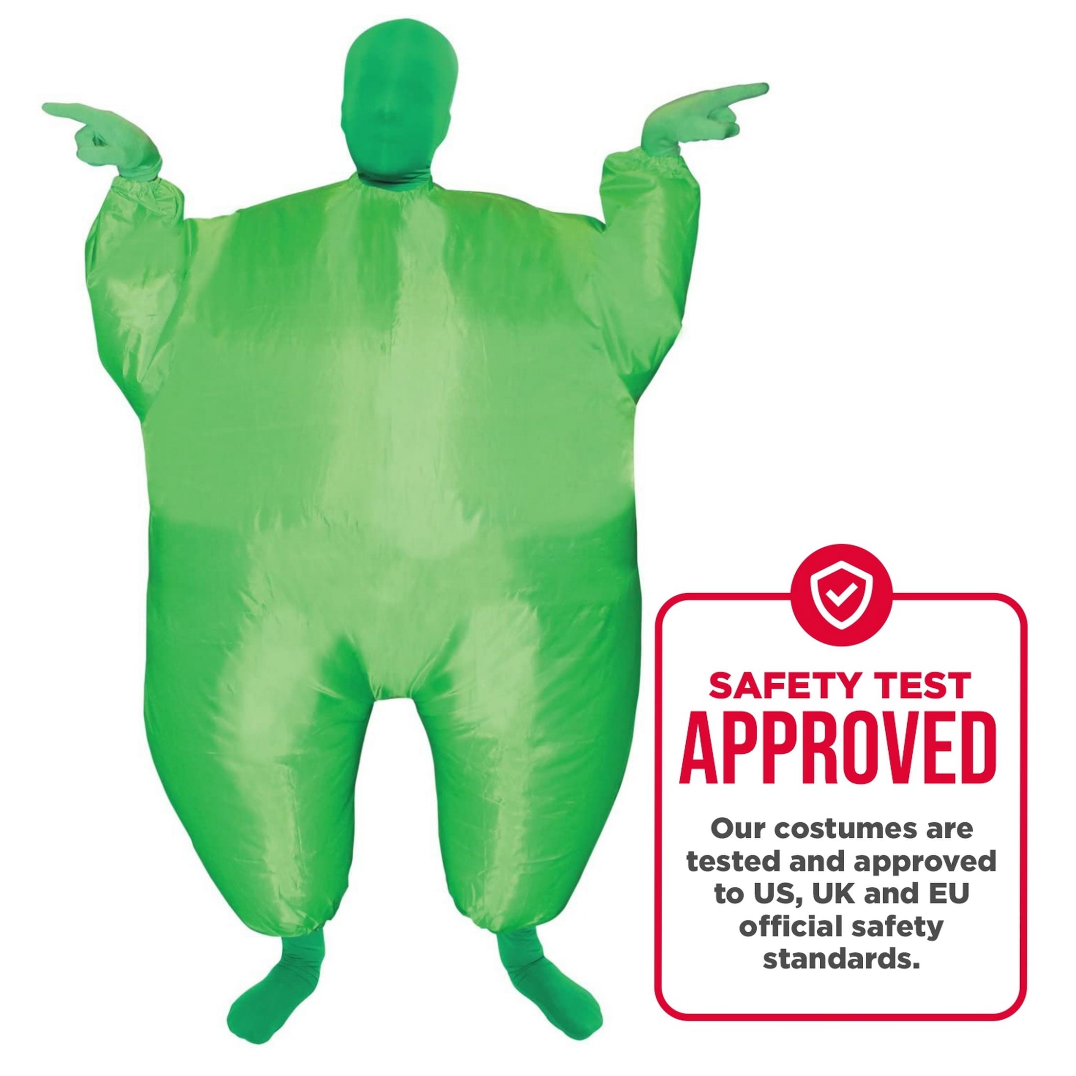  Kids Inflatable Green Mega Boys Girls Funny Halloween Green One Size