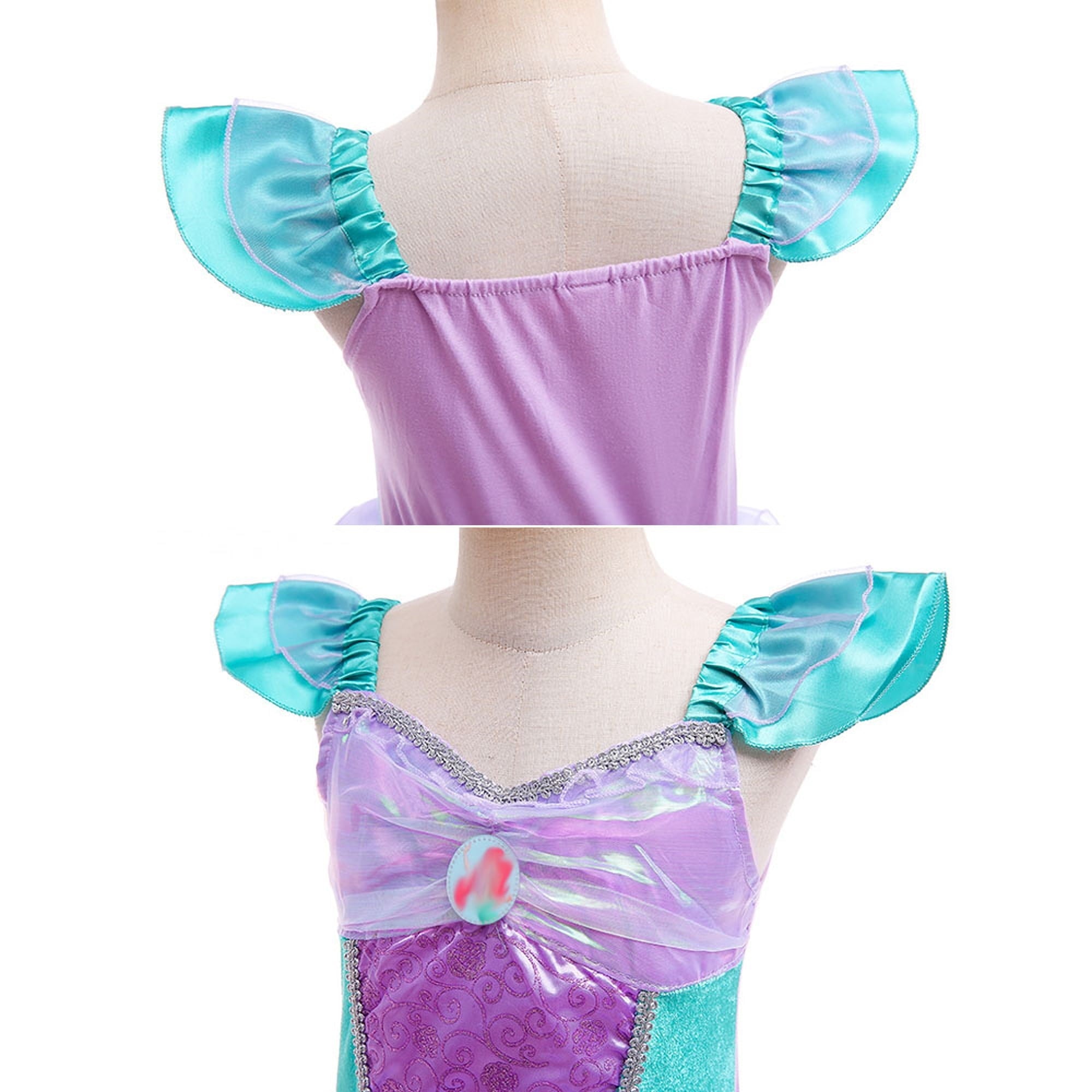 Mermaid Costume for Girls Halloween Birthday Princess Toddler Kids Costumes Mermaid Dress