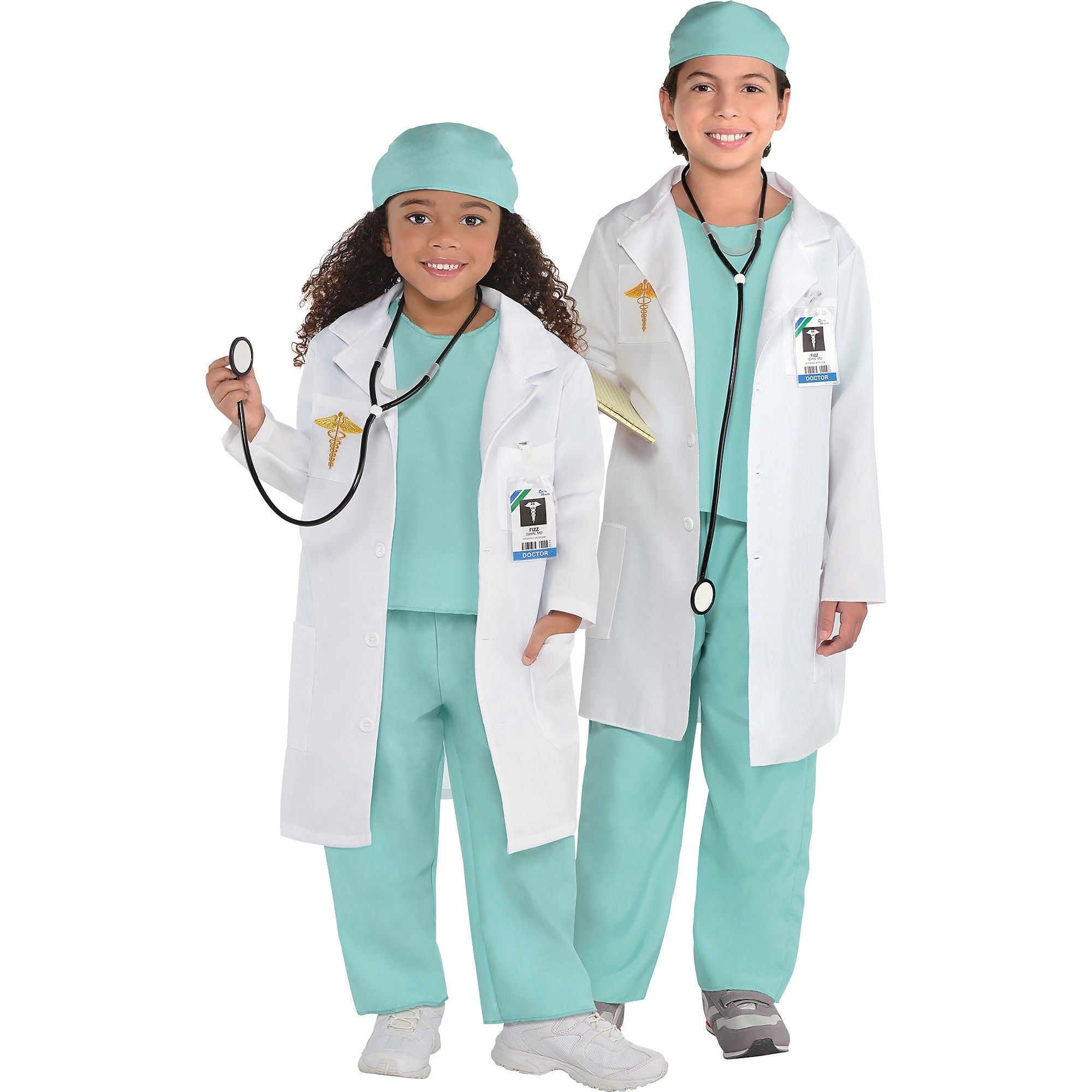 Tinyterrors™ Amscan Unisex Doctor Halloween Costume for Kids, Includes Coat, Shirt, Pants, Hat, Stethoscope and Badge