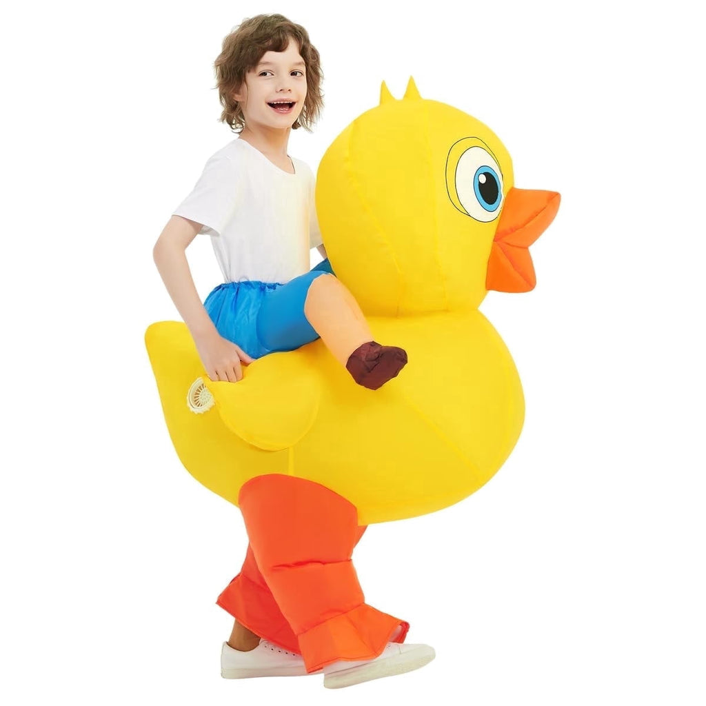 COMIN Kids Duck Inflatable Costume Cute Inflatable Duck Costume Funny Party Cosplay Halloween Costume for Unisex Boys Girls