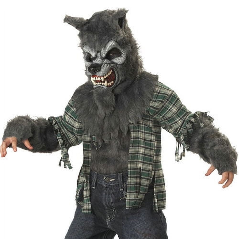  Werewolf Howling At Moon Boy's Halloween Fancy-Dress Costume for Child, Regular L (10-12)