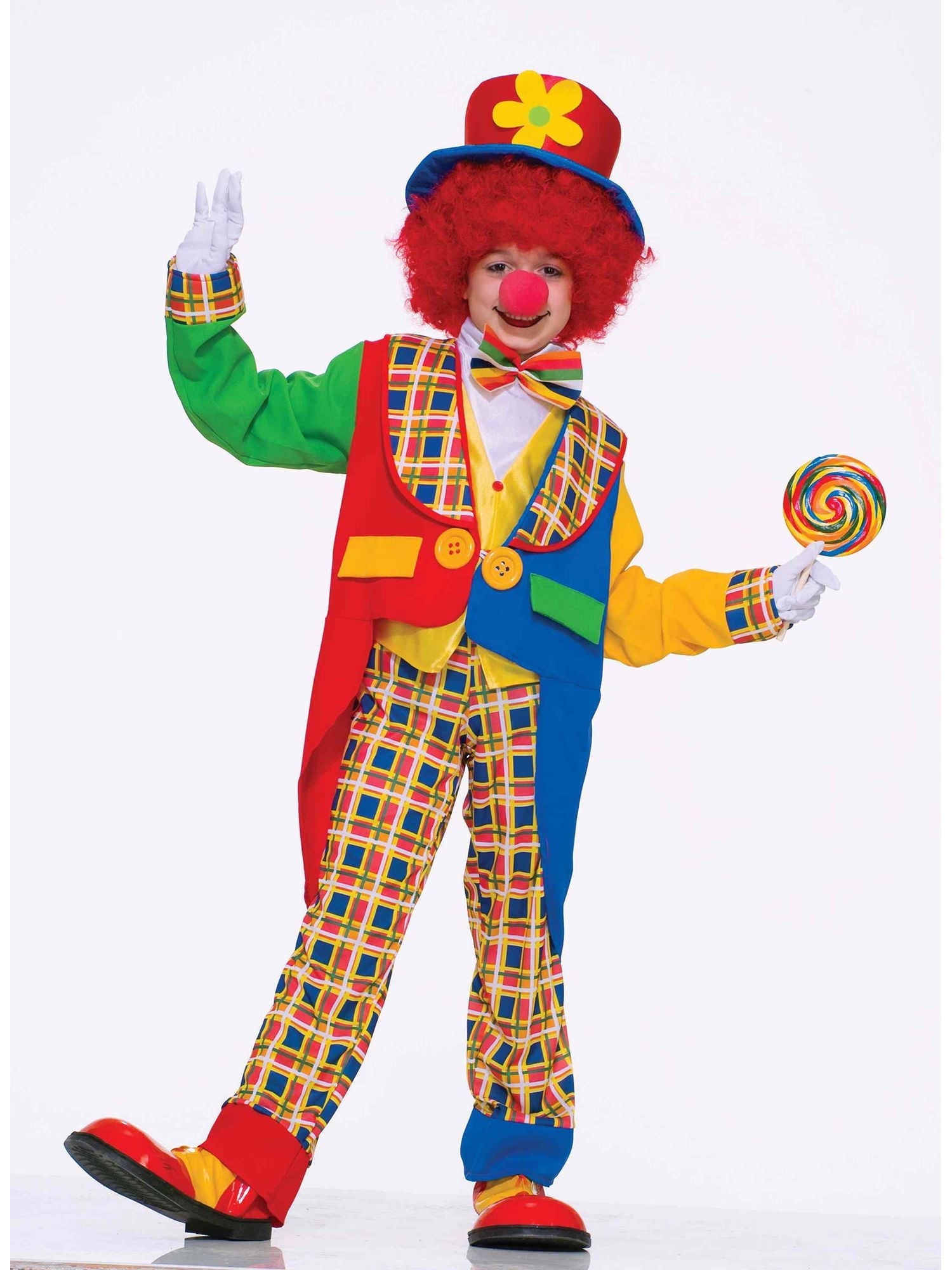  Clown Around Town Costume for Kids, Unisex Medium