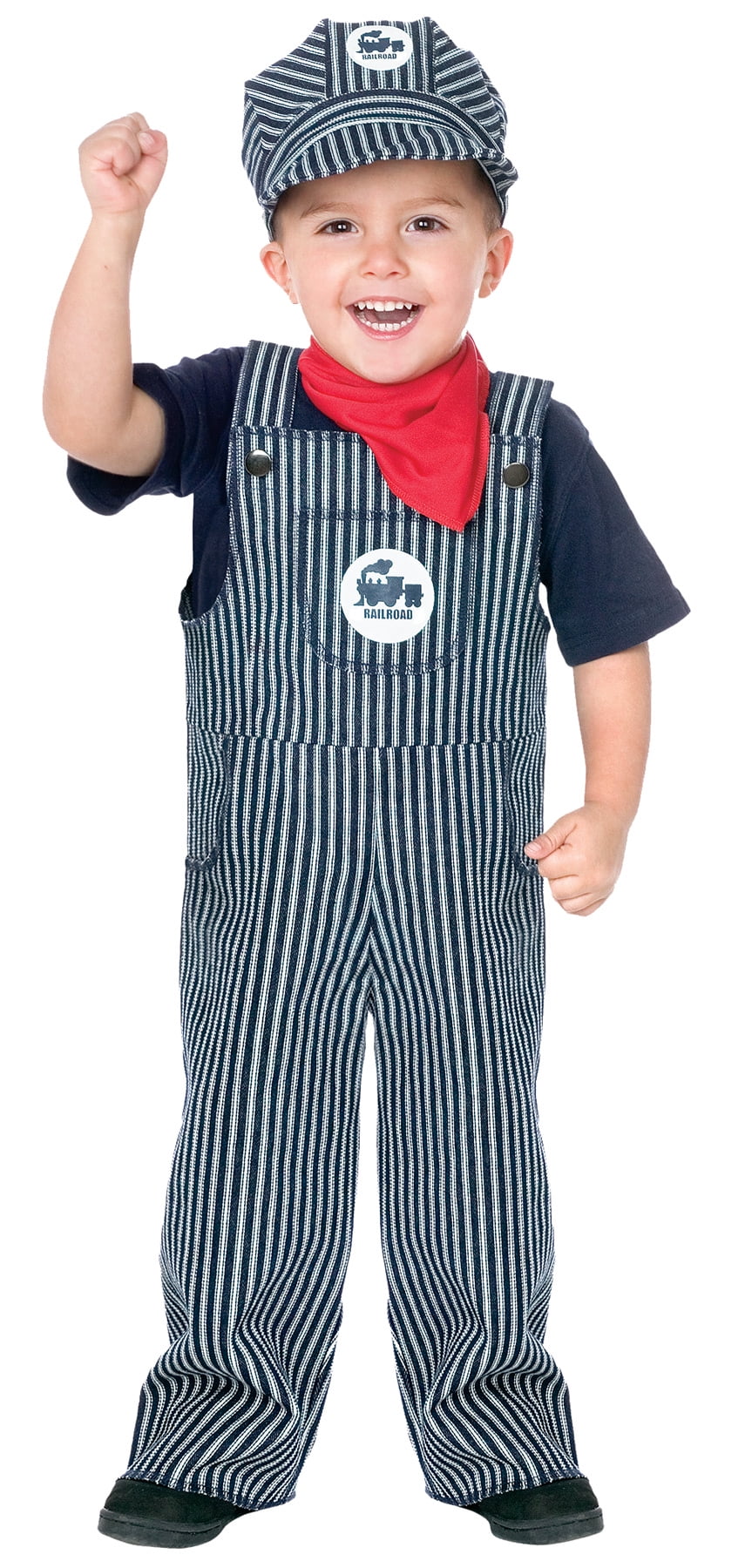 Costumes For All Occasions Train Engineer Thomas Boy's Halloween Fancy-Dress Costume for Toddler, 2T