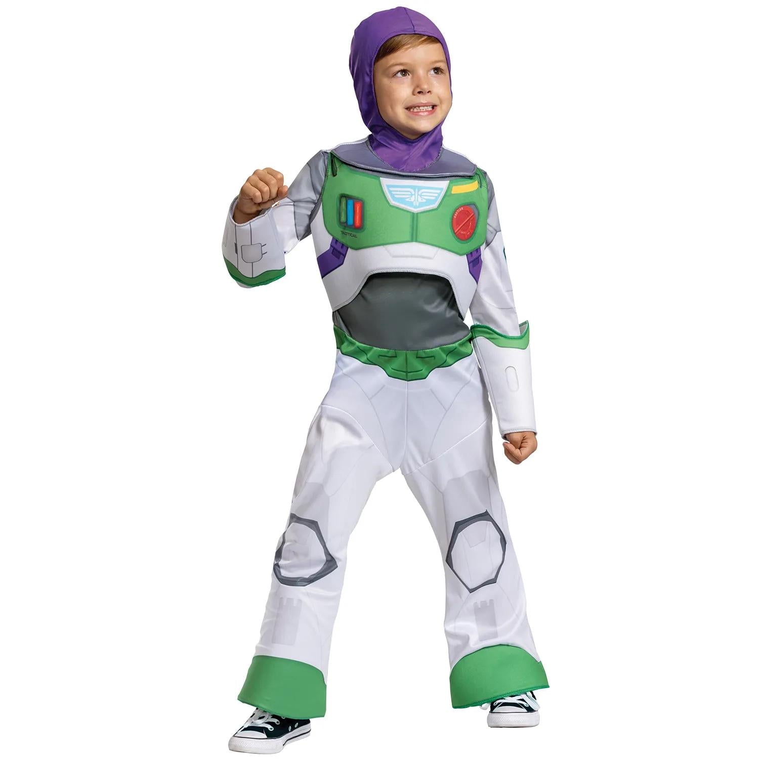  Kids' Buzz Lightyear Classic Space Ranger Jumpsuit Costume - Size 4-6