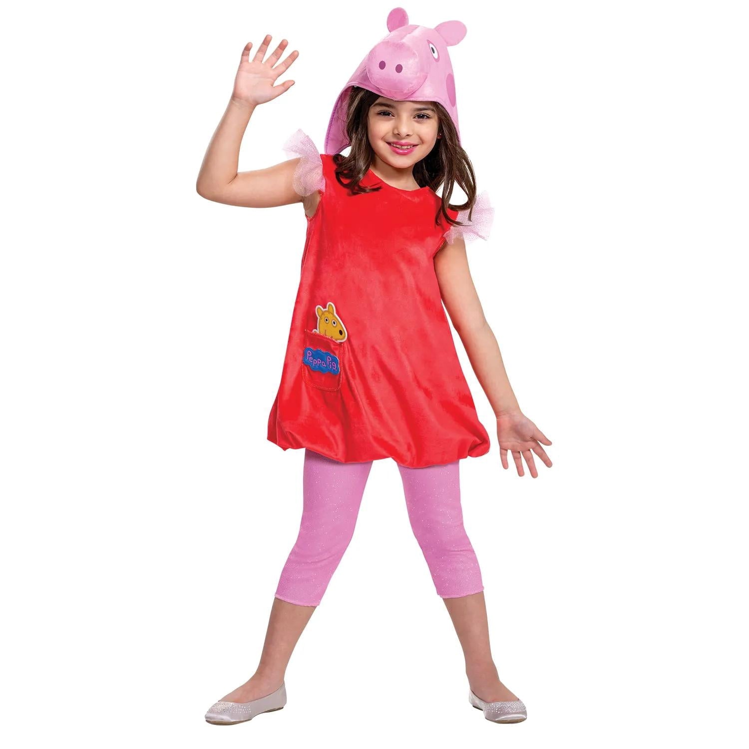  Toddler Girls' Deluxe Peppa Pig Costume - Size 3T-4T