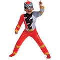  Red Power Rangers Dino Fury Boy's Halloween Fancy-Dress Costume for Toddler, 3T-4T