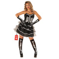 Fun Shack Skeleton Tutu Dress for Women, Halloween Costume, Spooky Outfit, Skeleton-Themed Apparel